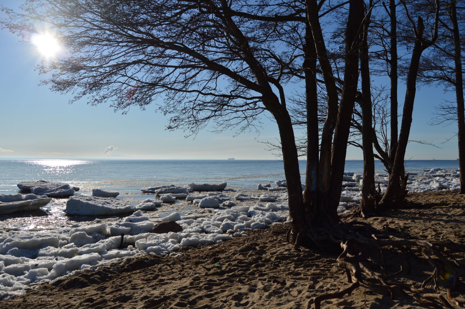 Nikon D3200 sample photo. Sun, coast, ice photography