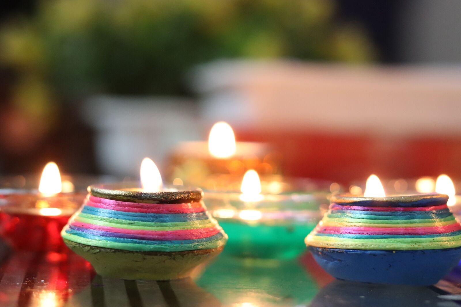 Canon EF 50mm F1.8 STM sample photo. Diwali, candle, candlelight photography