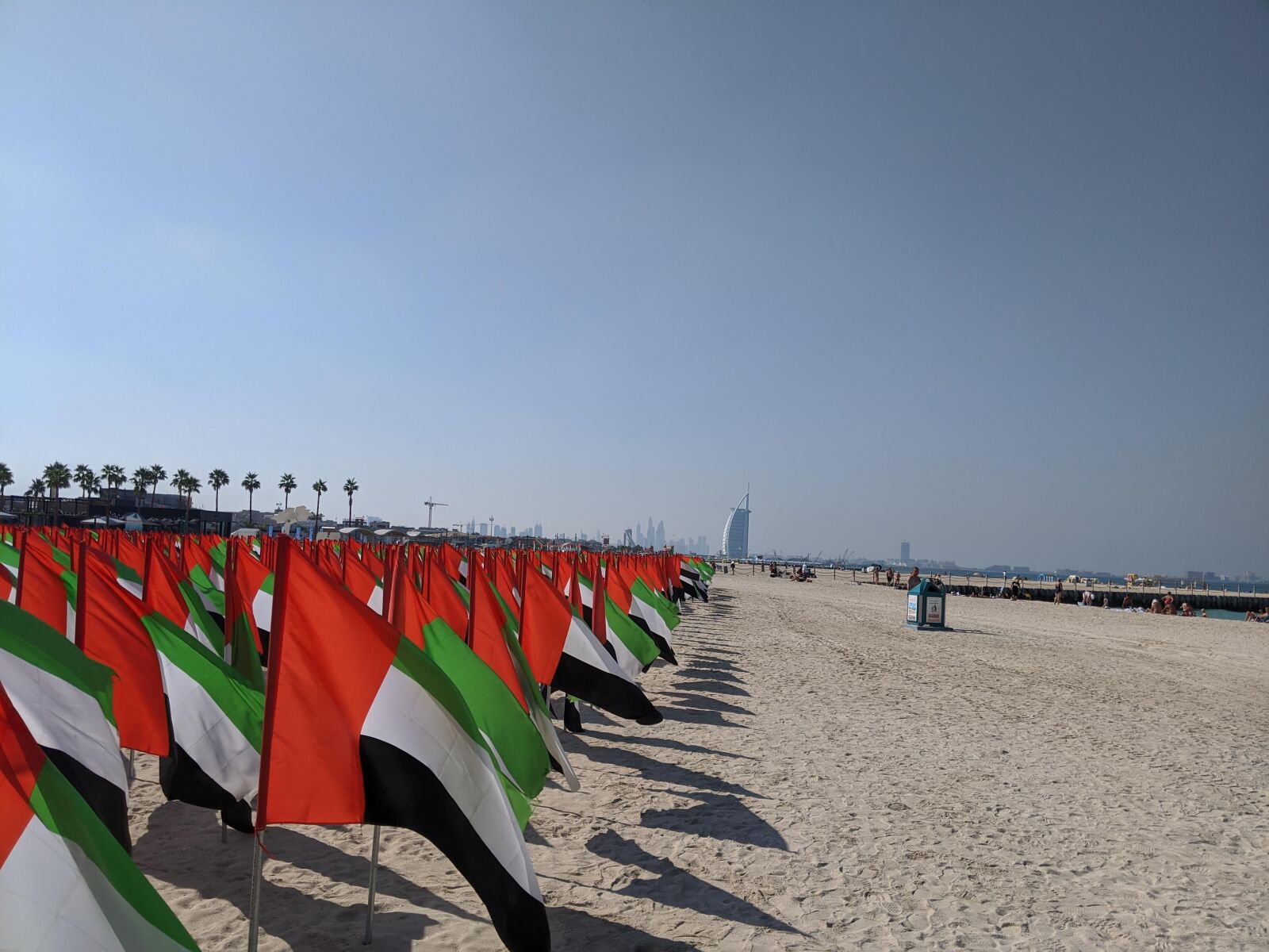 Google Pixel 3a XL sample photo. Uae, flag, dubai photography