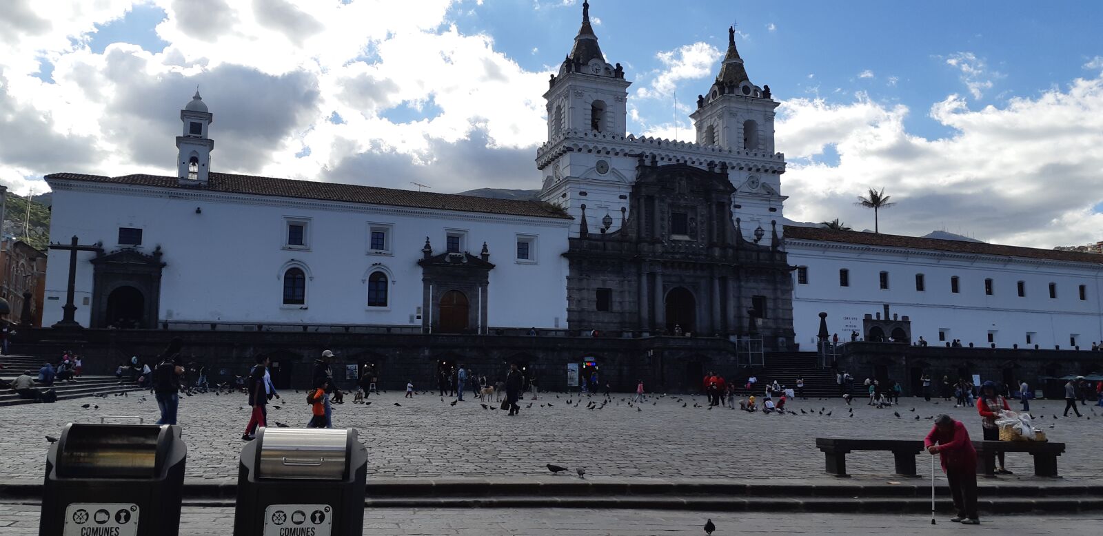 Samsung SM-A730F sample photo. Quito ecuador church, tourism photography