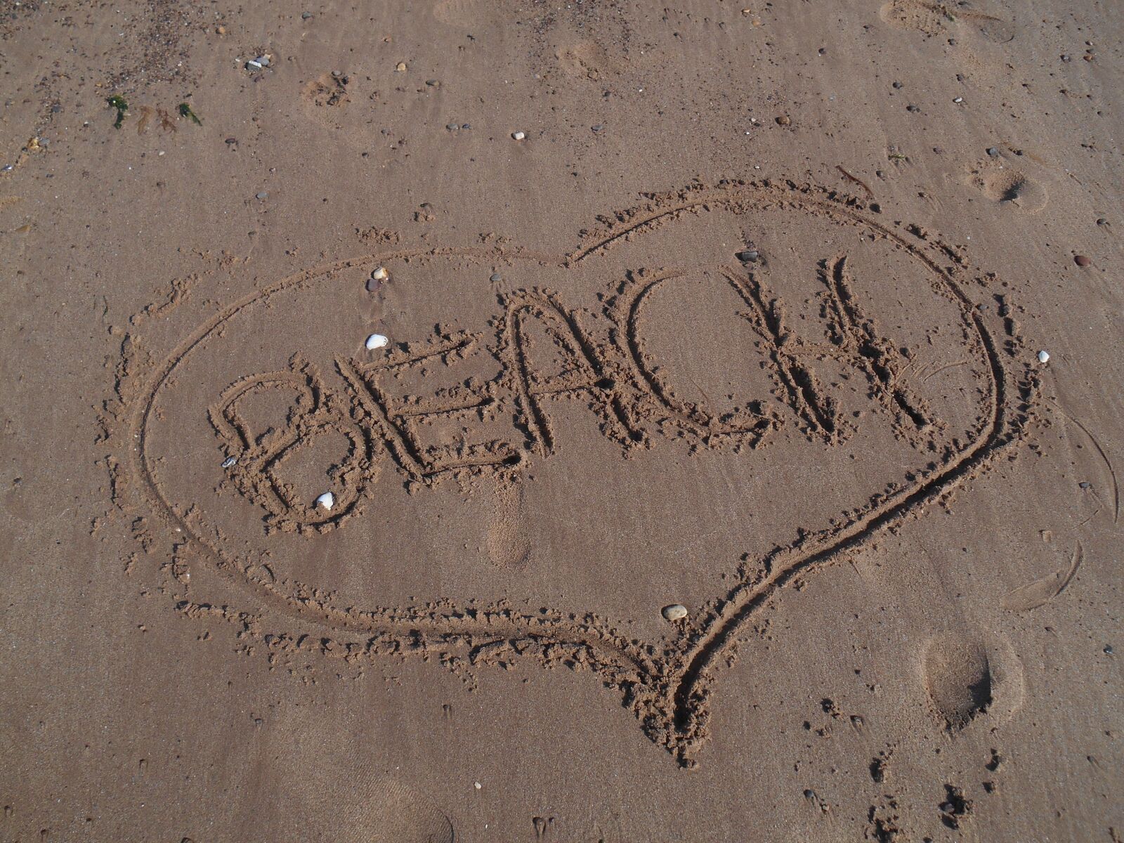 Nikon Coolpix S3500 sample photo. Beach, sand, heart photography