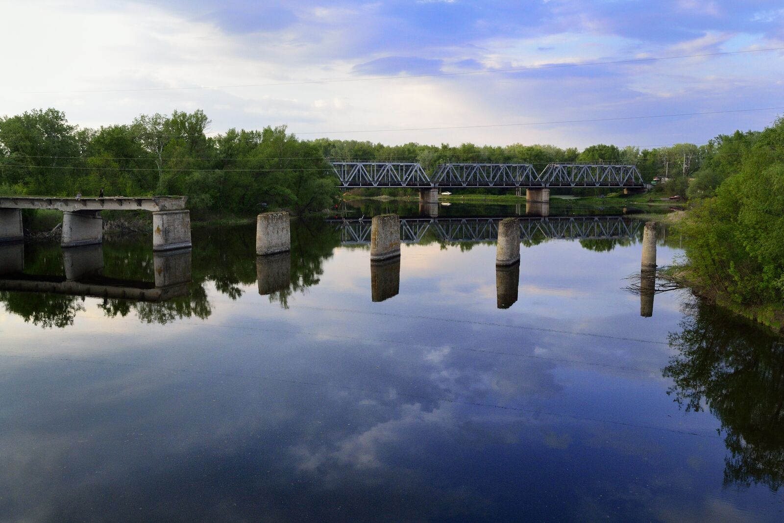 Nikon D3100 sample photo. Reflection, bridge, water photography