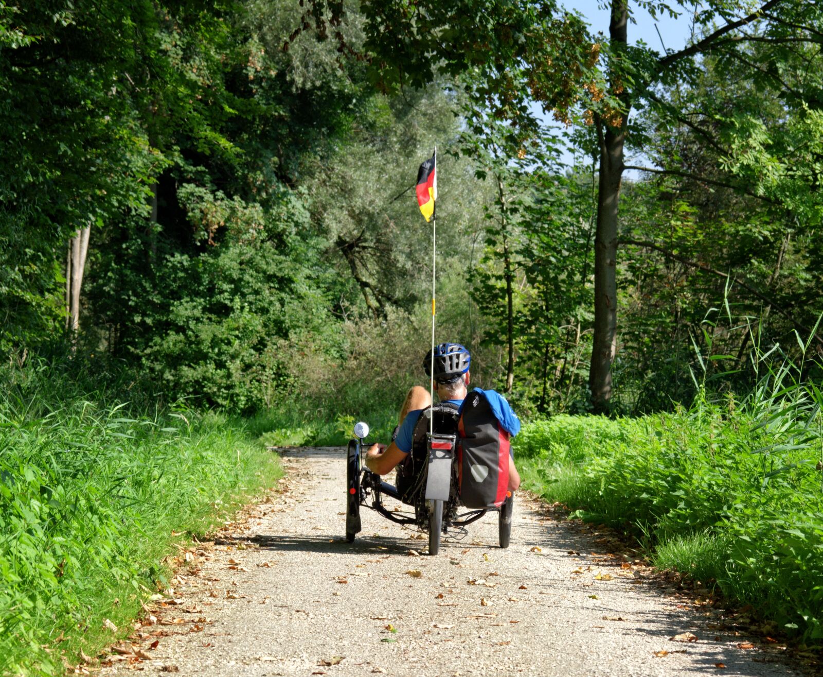 55.0-200.0mm f/4.0-f/5.6 sample photo. Recumbent, tricycle, bike photography
