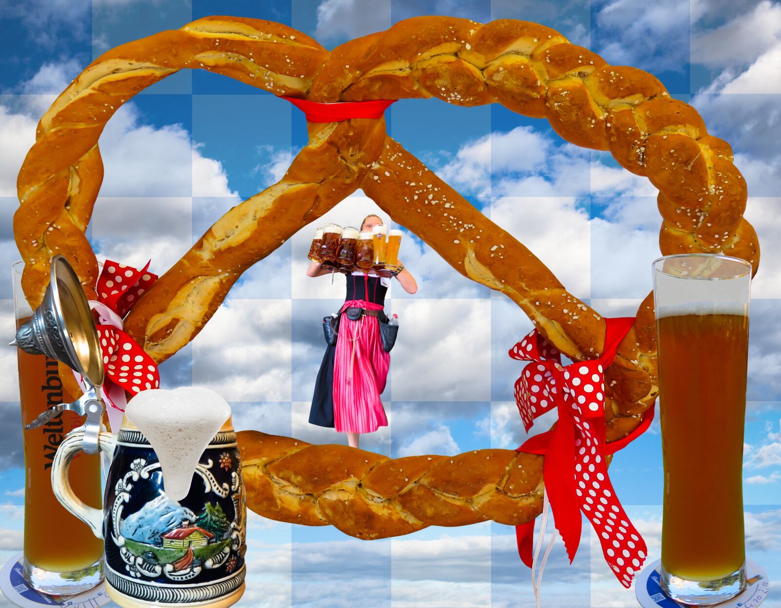 Canon PowerShot SX710 HS sample photo. Breze, pretzel, beer photography