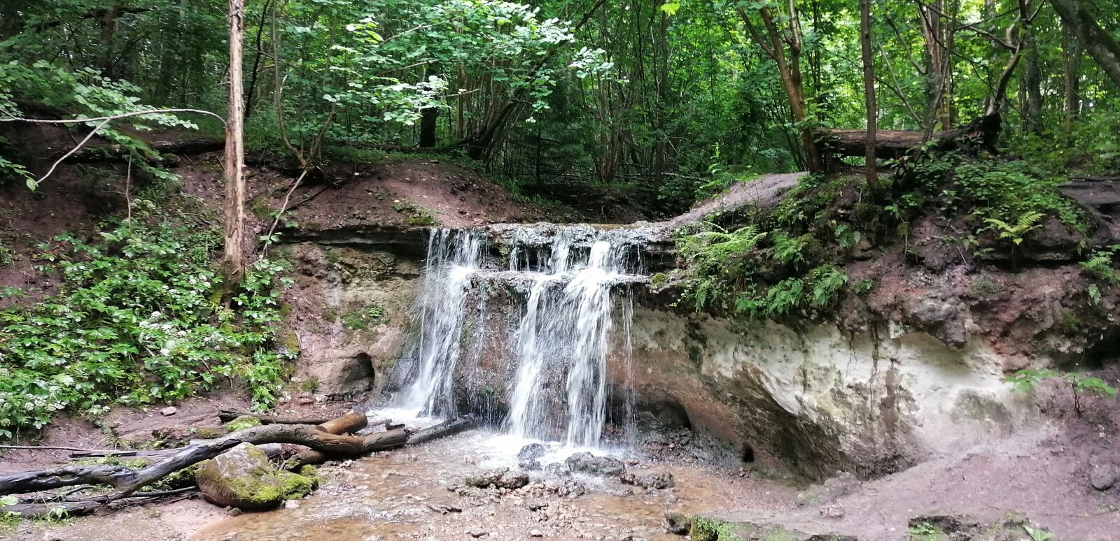 HUAWEI P30 LITE sample photo. Waterfall, water, green photography