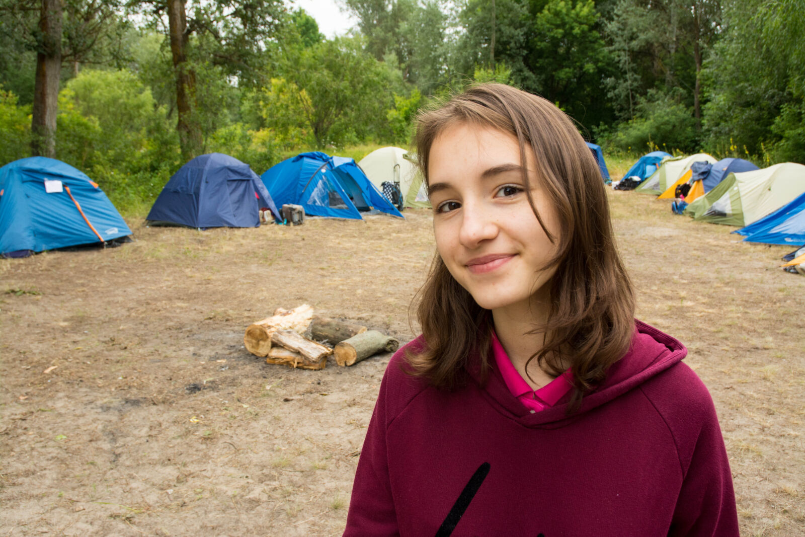 Nikon D7100 sample photo. Camp, dip, forest, pine photography