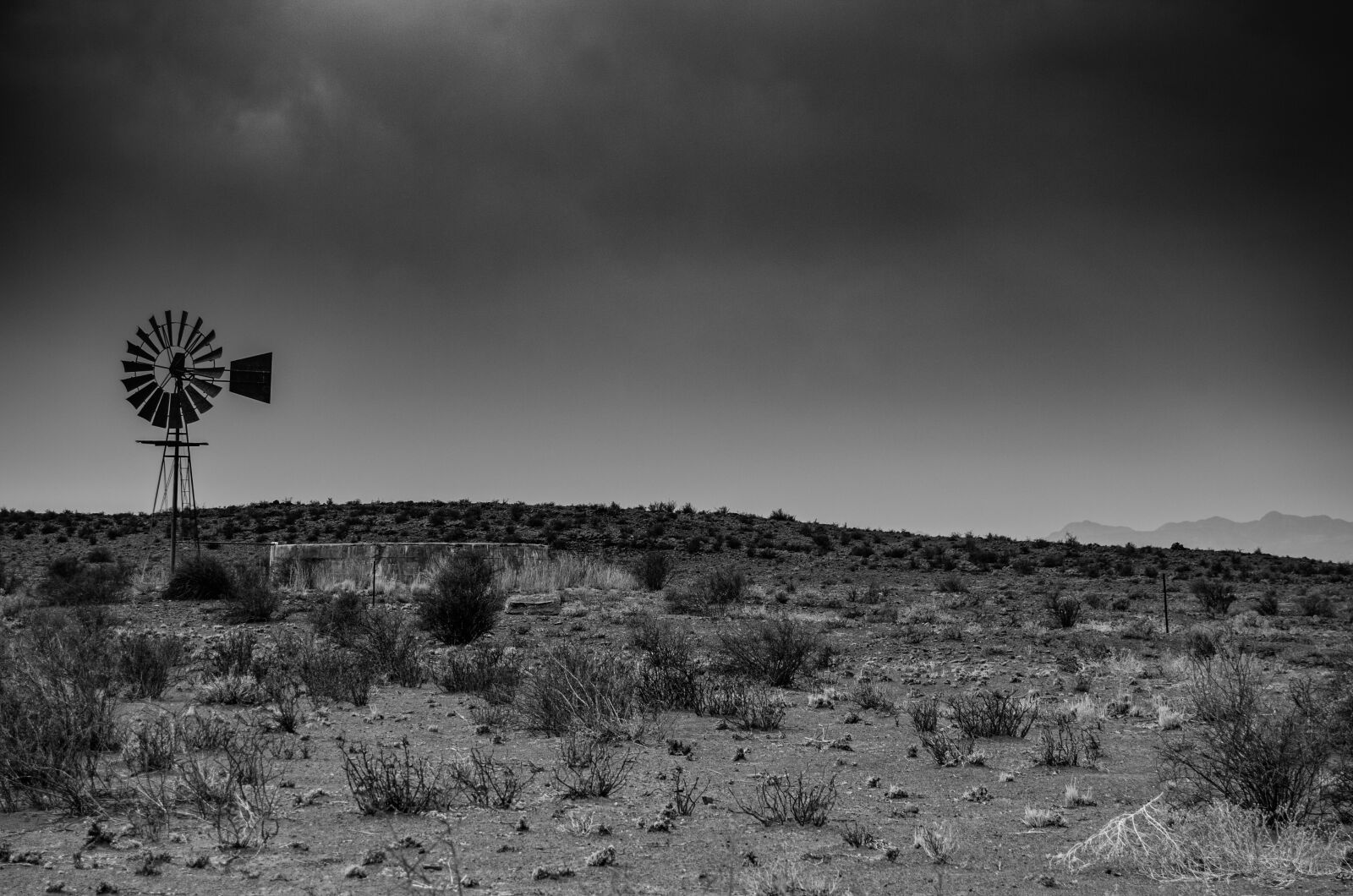 Nikon D7000 sample photo. Windmill, desert, black and photography