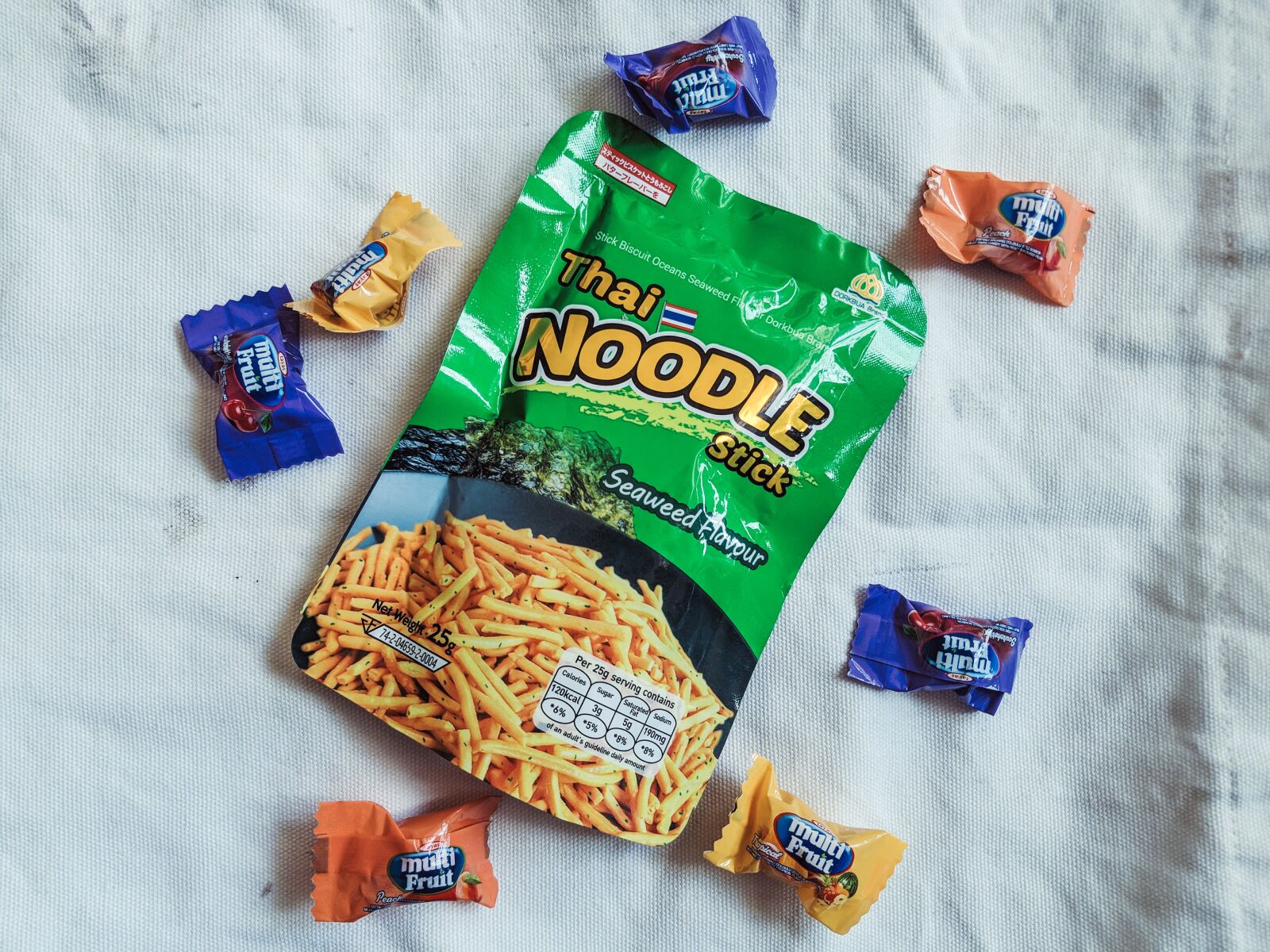Samsung Galaxy S9+ sample photo. Snack, flatlay, candy photography