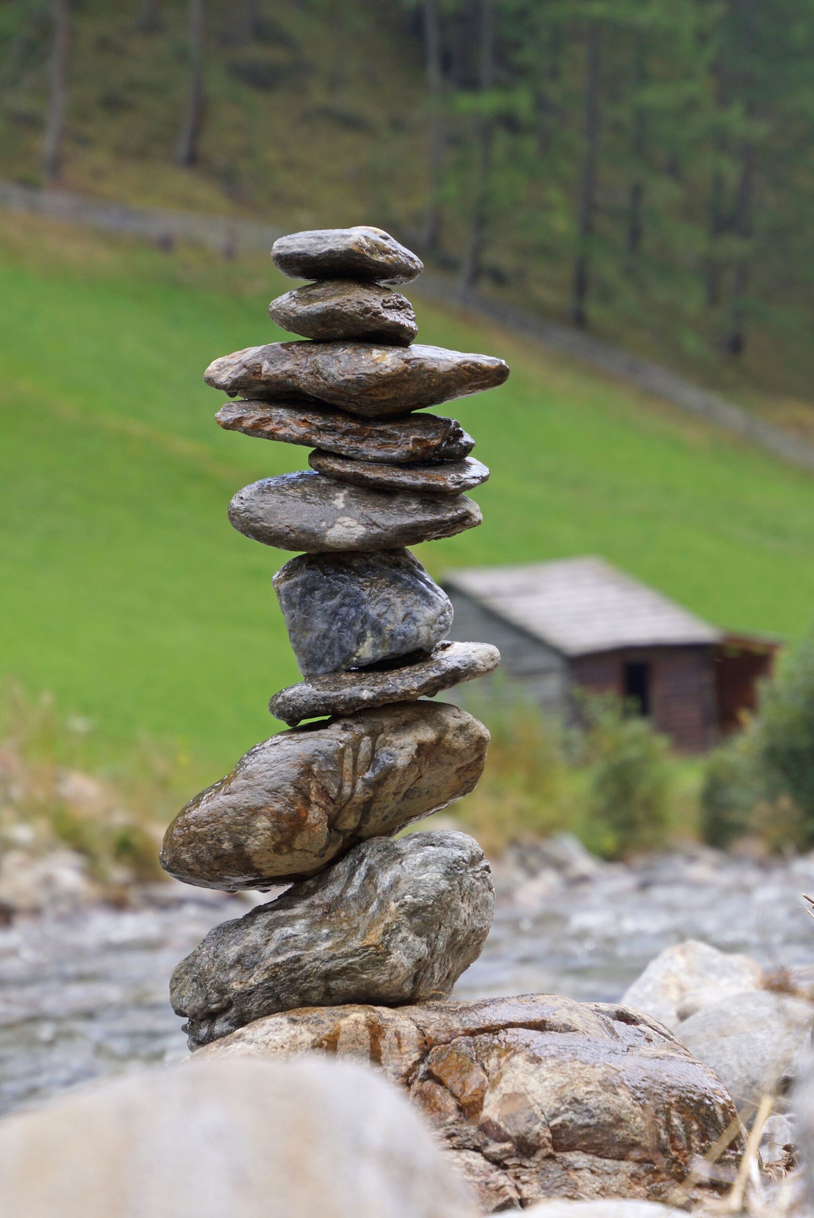 Sony SLT-A65 (SLT-A65V) + Tamron 16-300mm F3.5-6.3 Di II VC PZD Macro sample photo. Stones, stack, balance photography