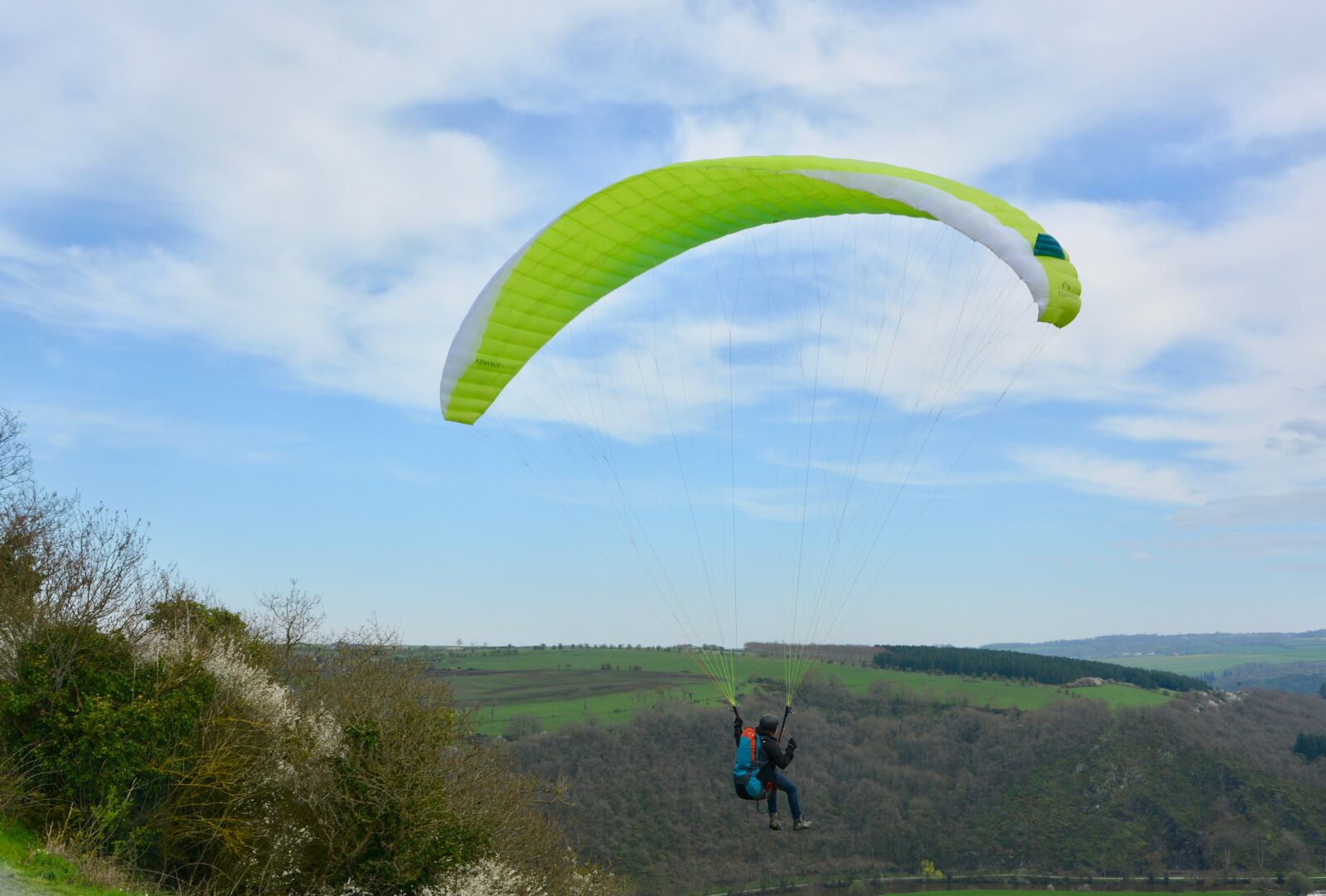 Nikon D5200 sample photo. Paragliding, take-off of a photography