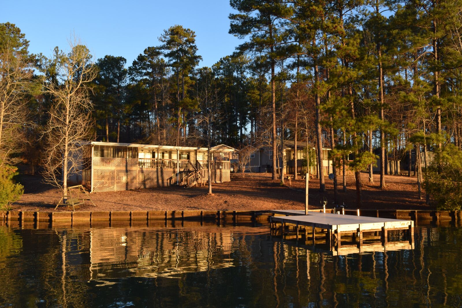 Nikon D3300 sample photo. Cabin, lake cabin, lake photography