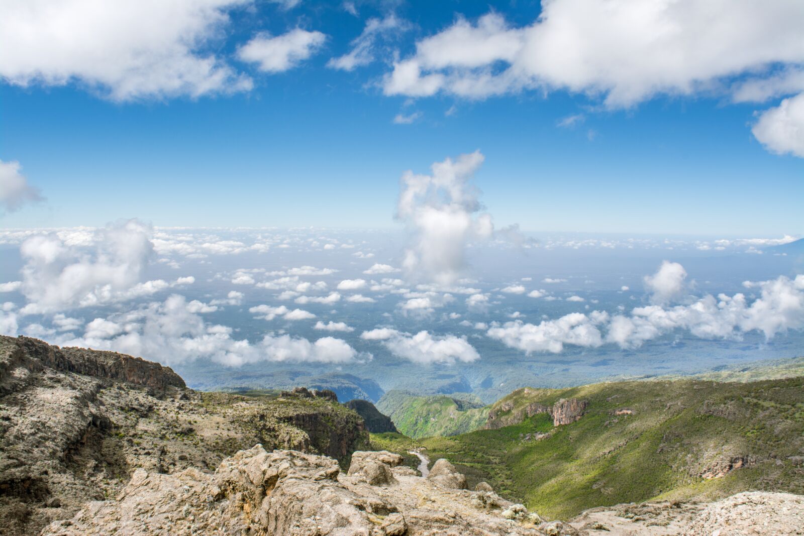 Nikon D5200 sample photo. Kilimanjaro, clouds, landscape photography