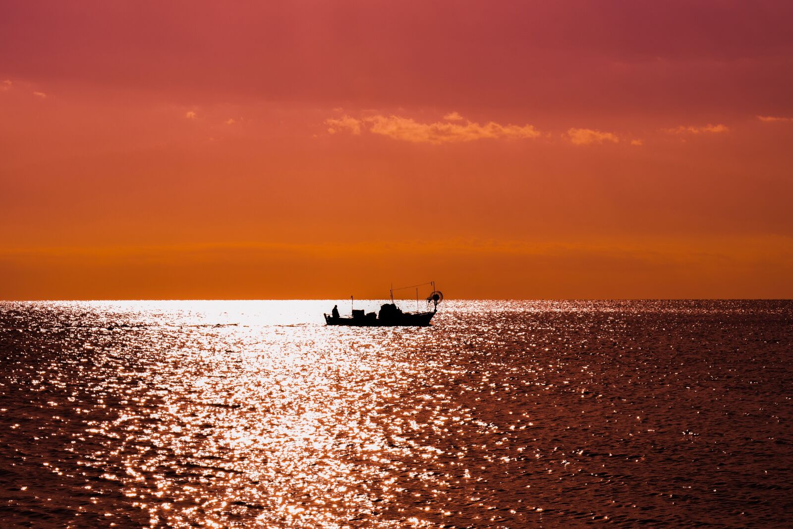 Nikon D3300 sample photo. Sunset, boat, shadow photography