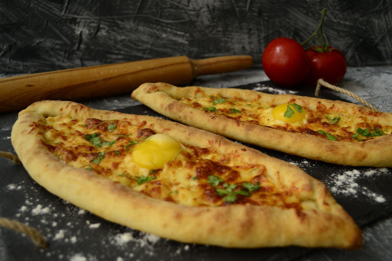 Nikon D3100 sample photo. Food, khachapuri, tomato photography
