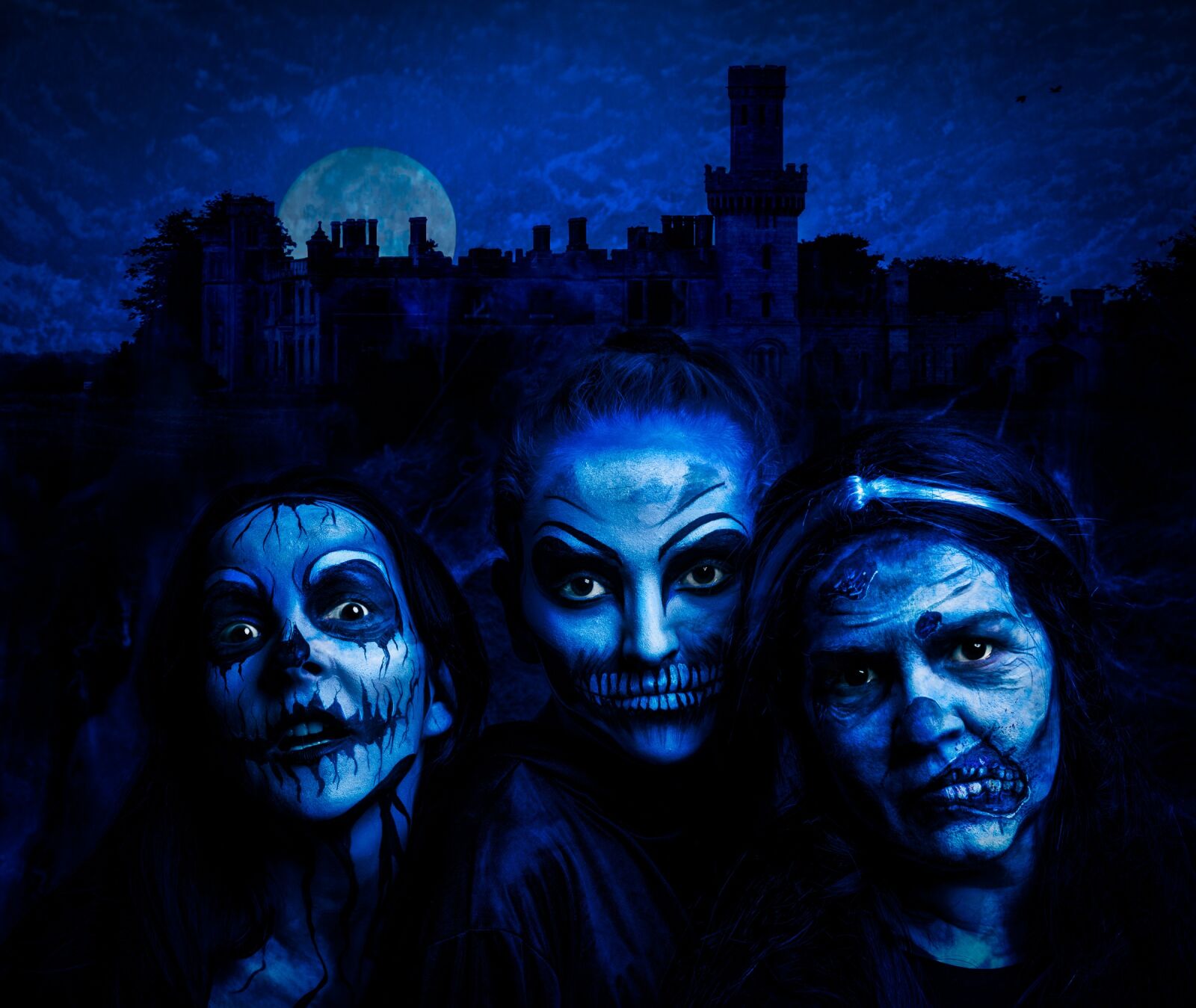 Nikon D7100 sample photo. Witch, blue, halloween photography
