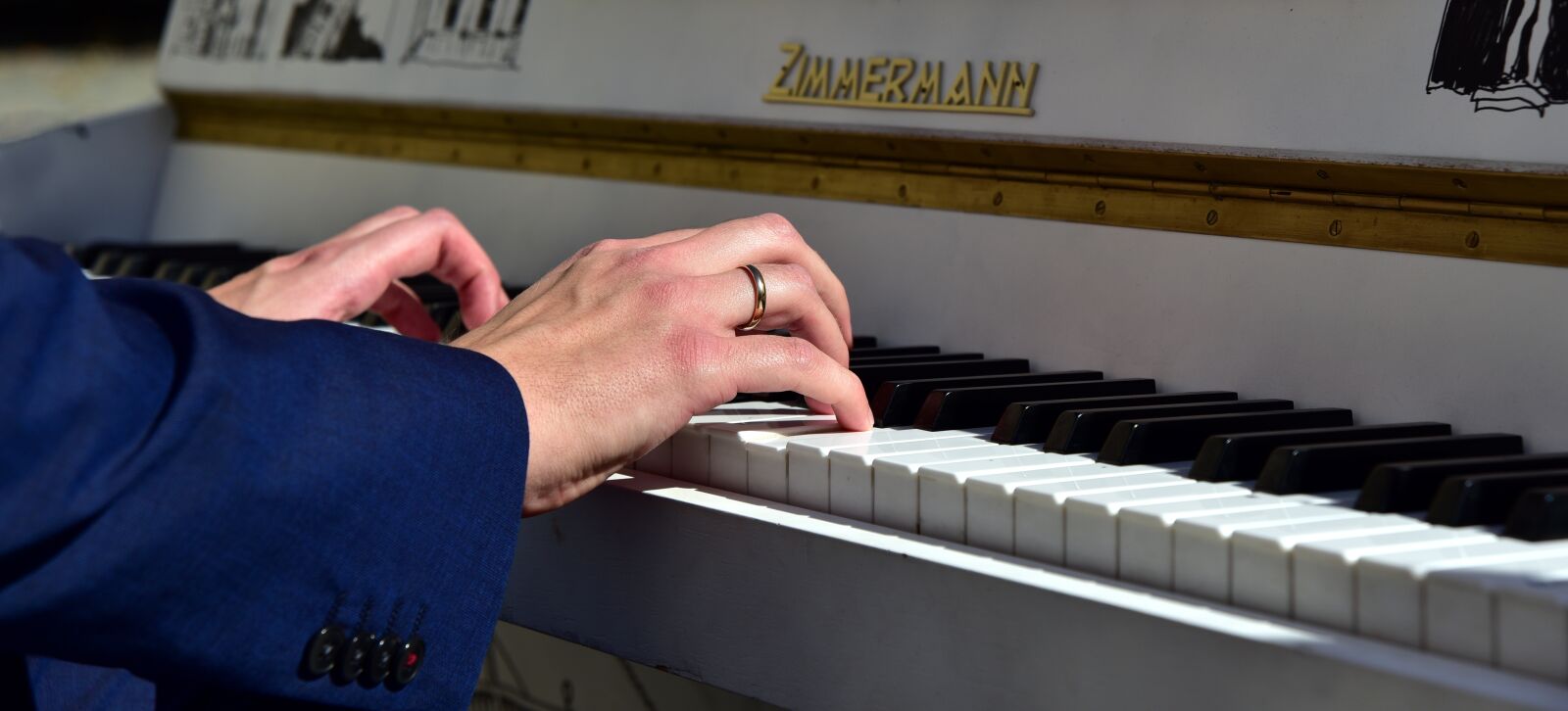 Nikon D750 sample photo. Piano, piano player, keyboard photography