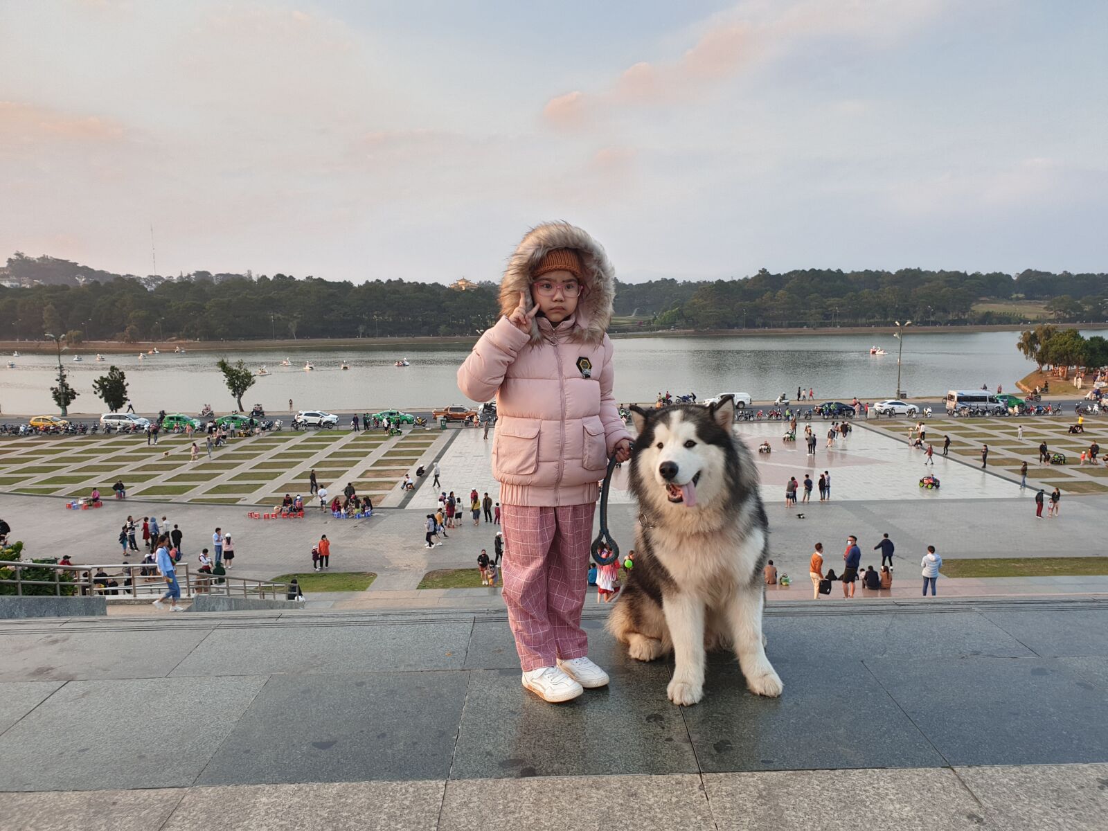 Samsung Galaxy Note9 sample photo. Dog, lake, view photography