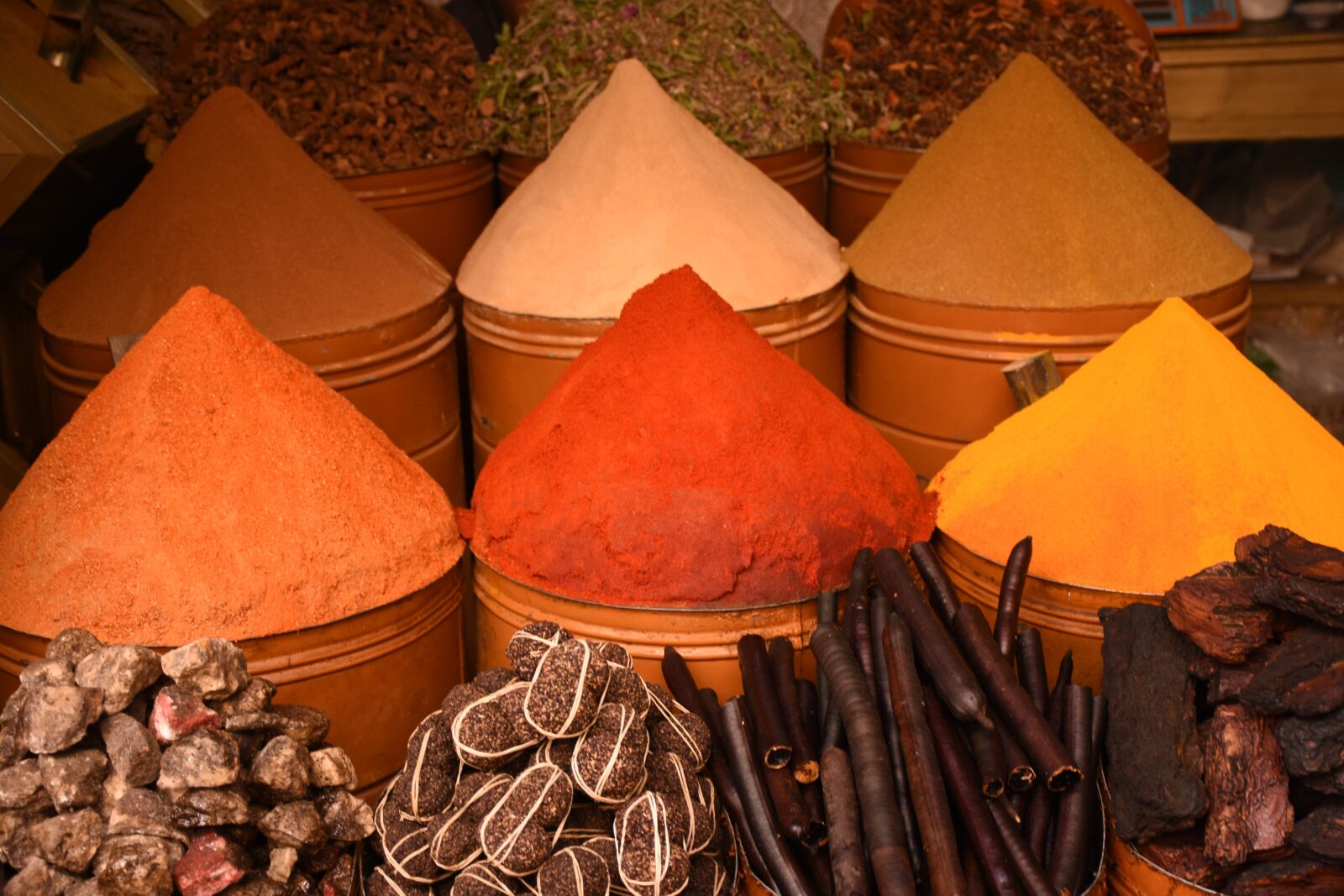 Nikon D7200 sample photo. Spice cone, morocco photography