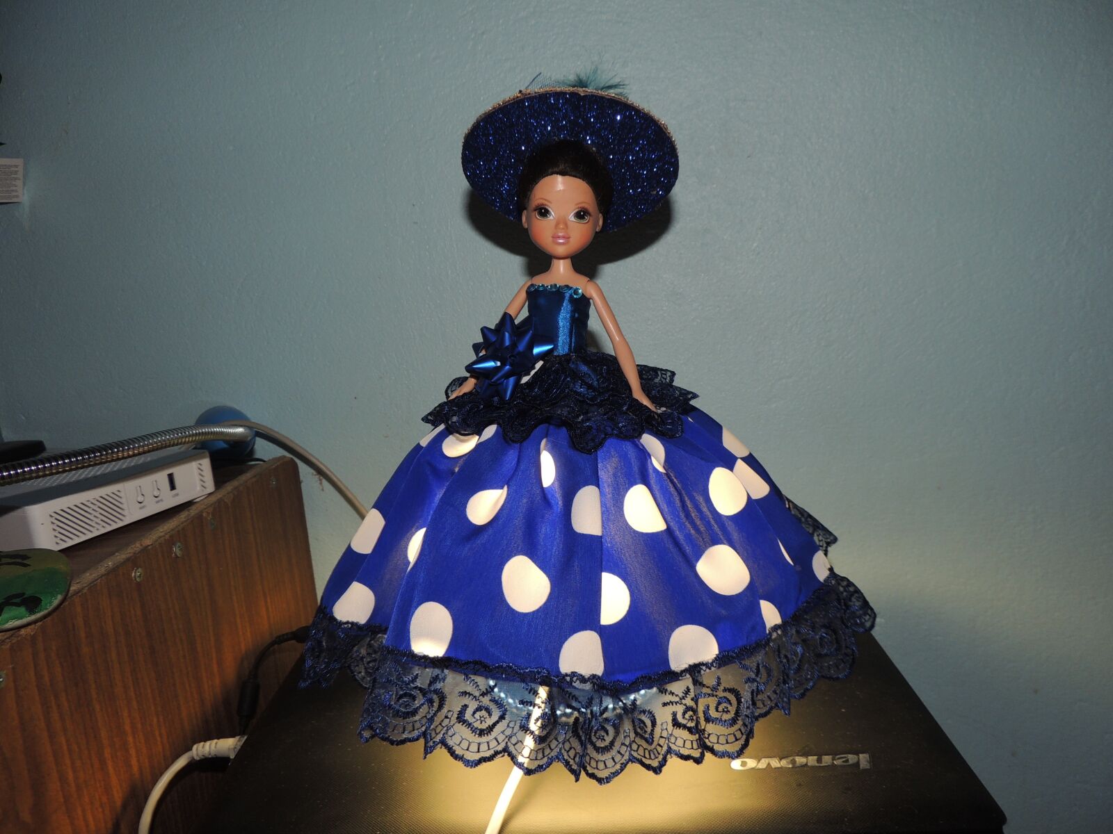 Nikon Coolpix P510 sample photo. Baby doll, lamp, toy photography