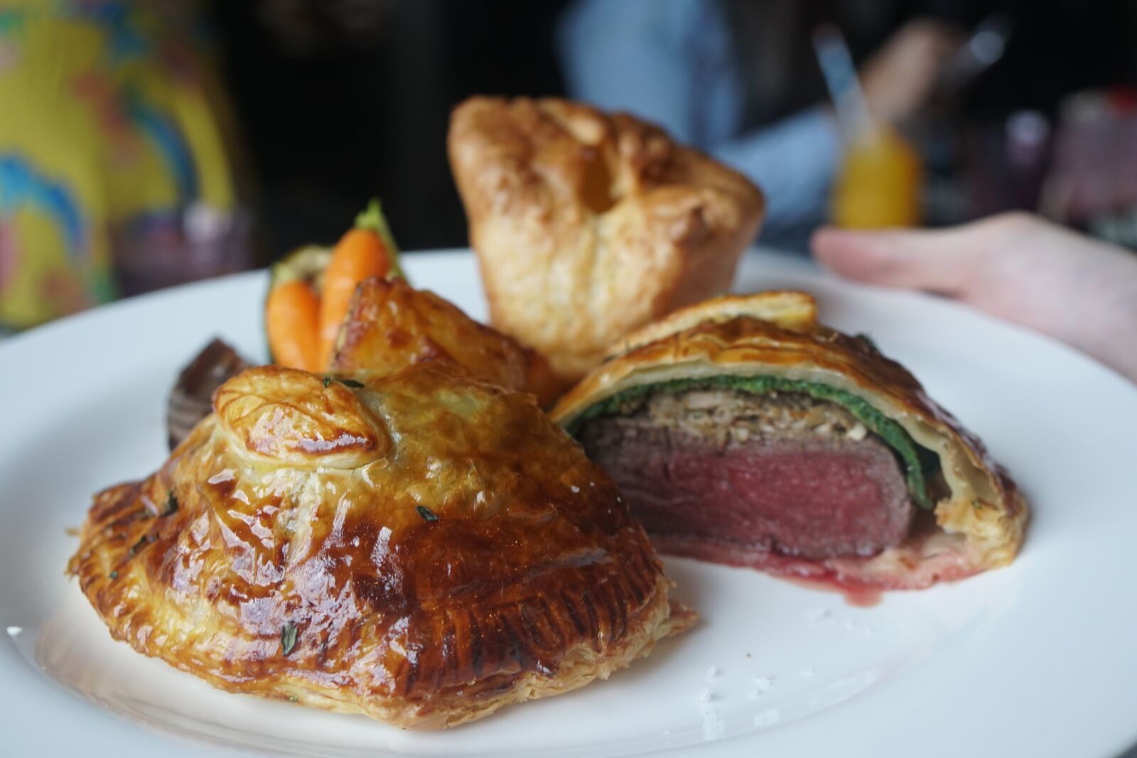 Sony a6500 sample photo. Beef wellington, beef, dinner photography