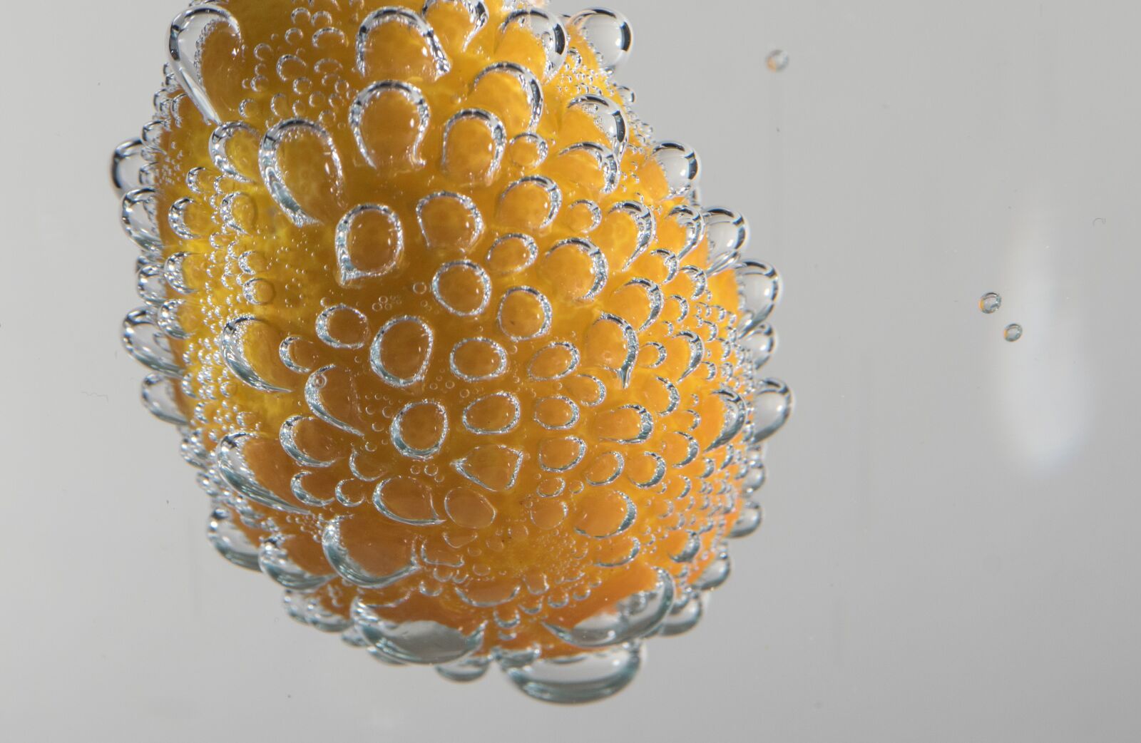 Nikon D5500 sample photo. Kumquat, water bubbles, mineral photography