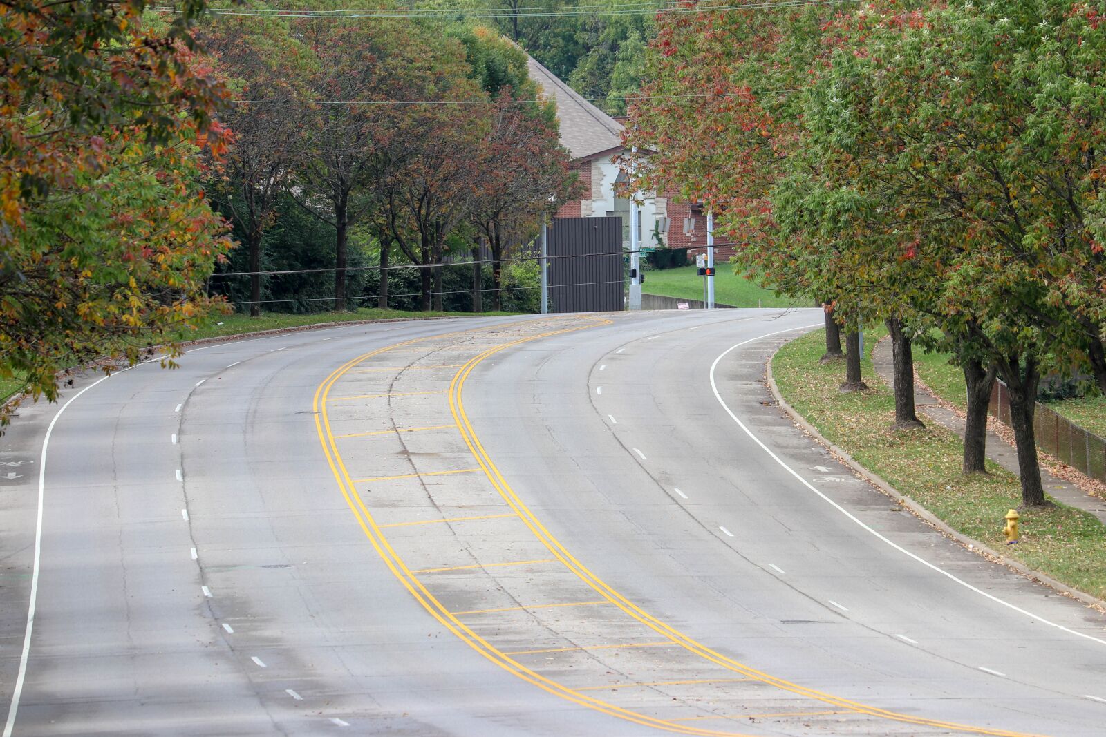 Canon EF-S 55-250mm F4-5.6 IS STM sample photo. Fall, trees, street photography
