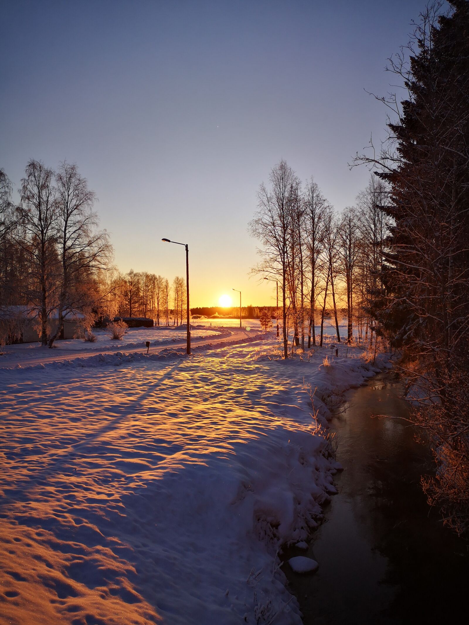 HUAWEI P20 sample photo. Sunset, sun, finnish photography