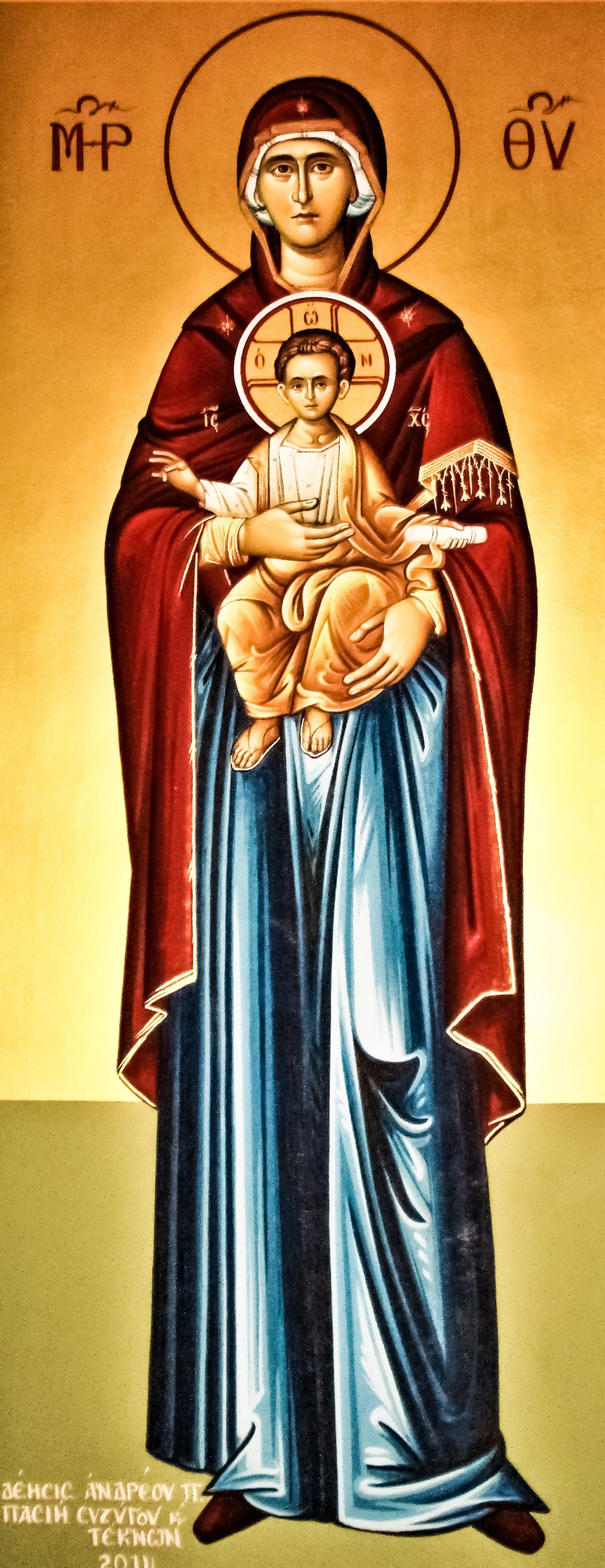 Canon PowerShot SX400 IS sample photo. Panagia, virgin mary, iconography photography