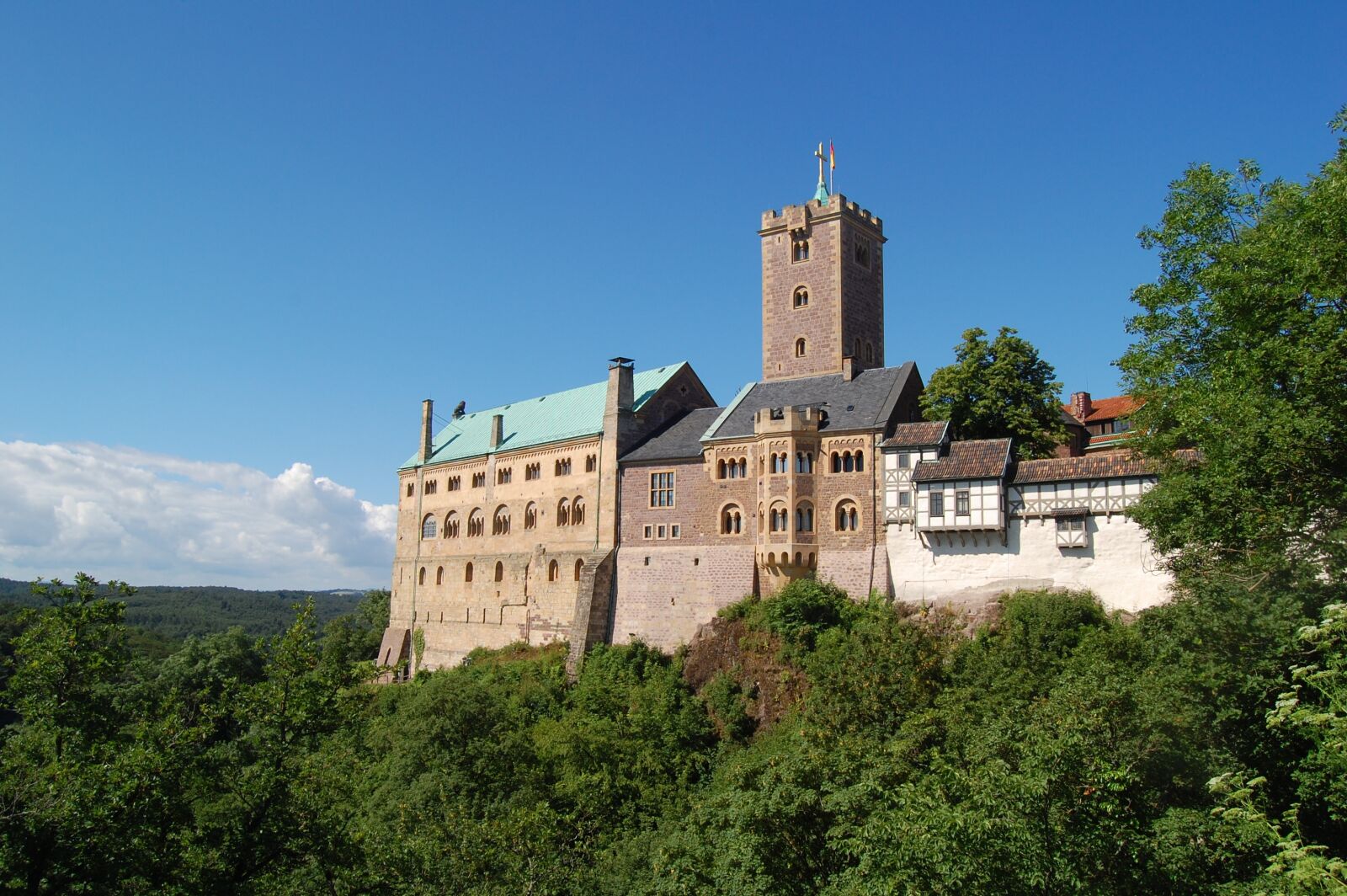 Nikon D40 sample photo. Thuringia germany, wartburg castle photography