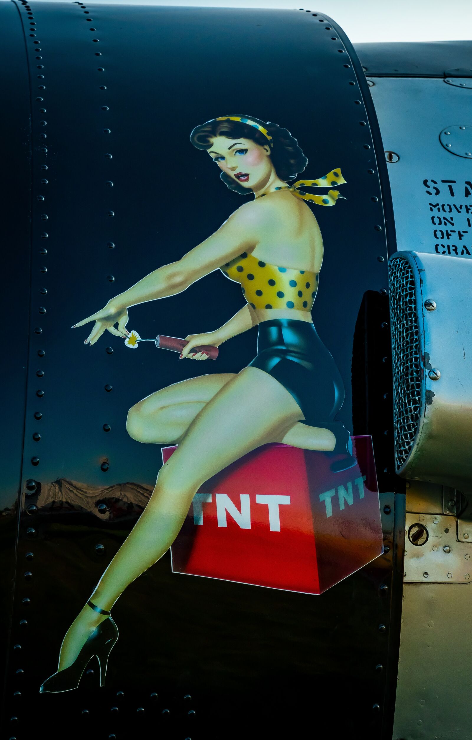 Tamron SP 24-70mm F2.8 Di VC USD sample photo. Wwii, nose art, aircraft photography