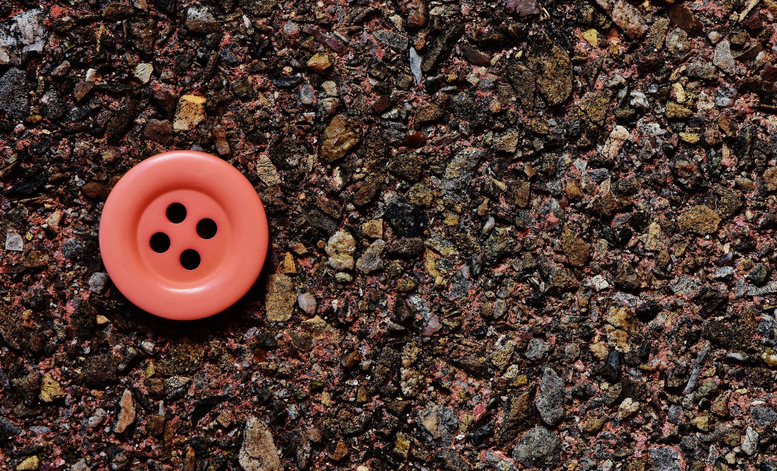 Nikon D7200 sample photo. Button, 4 holes, pink photography