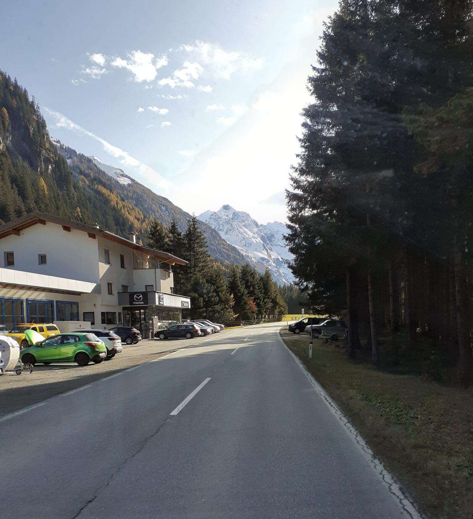 Samsung SM-A202F sample photo. Austria, road, mountains photography