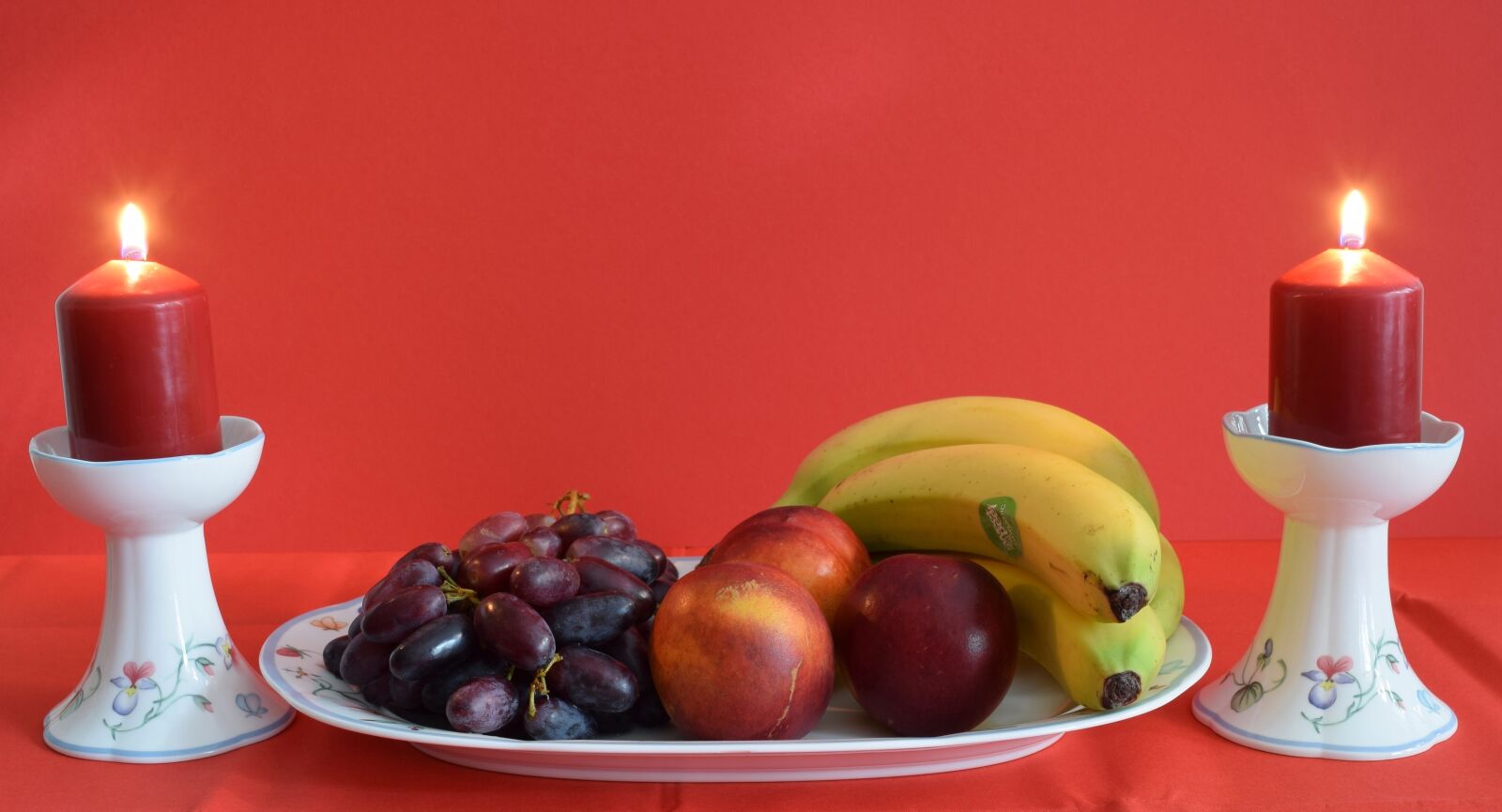 Nikon D5300 sample photo. Fruit plate, candlelight, romance photography