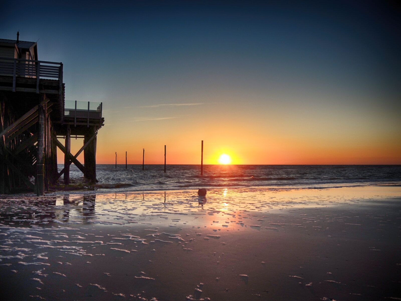 Nikon Coolpix P7700 sample photo. St peter-ording, beach, sunset photography