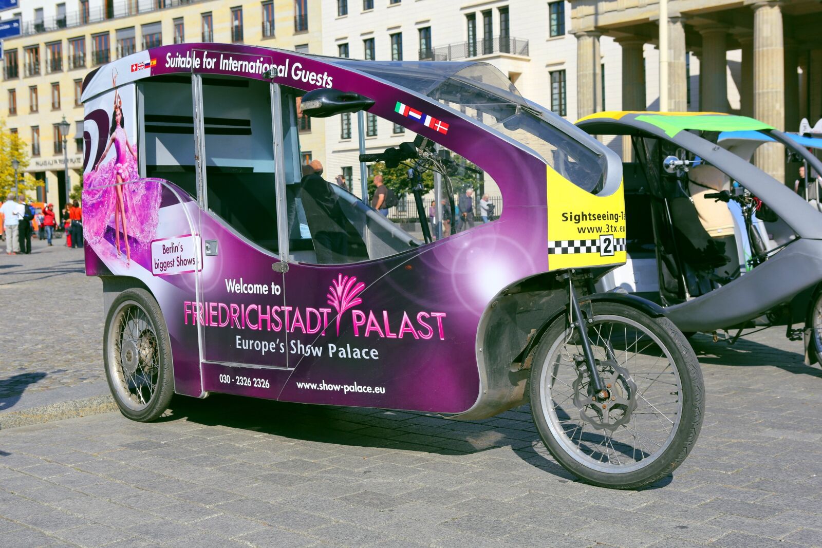 Canon EF 24-70mm F2.8L USM sample photo. Bicycle taxi, berlin, capital photography