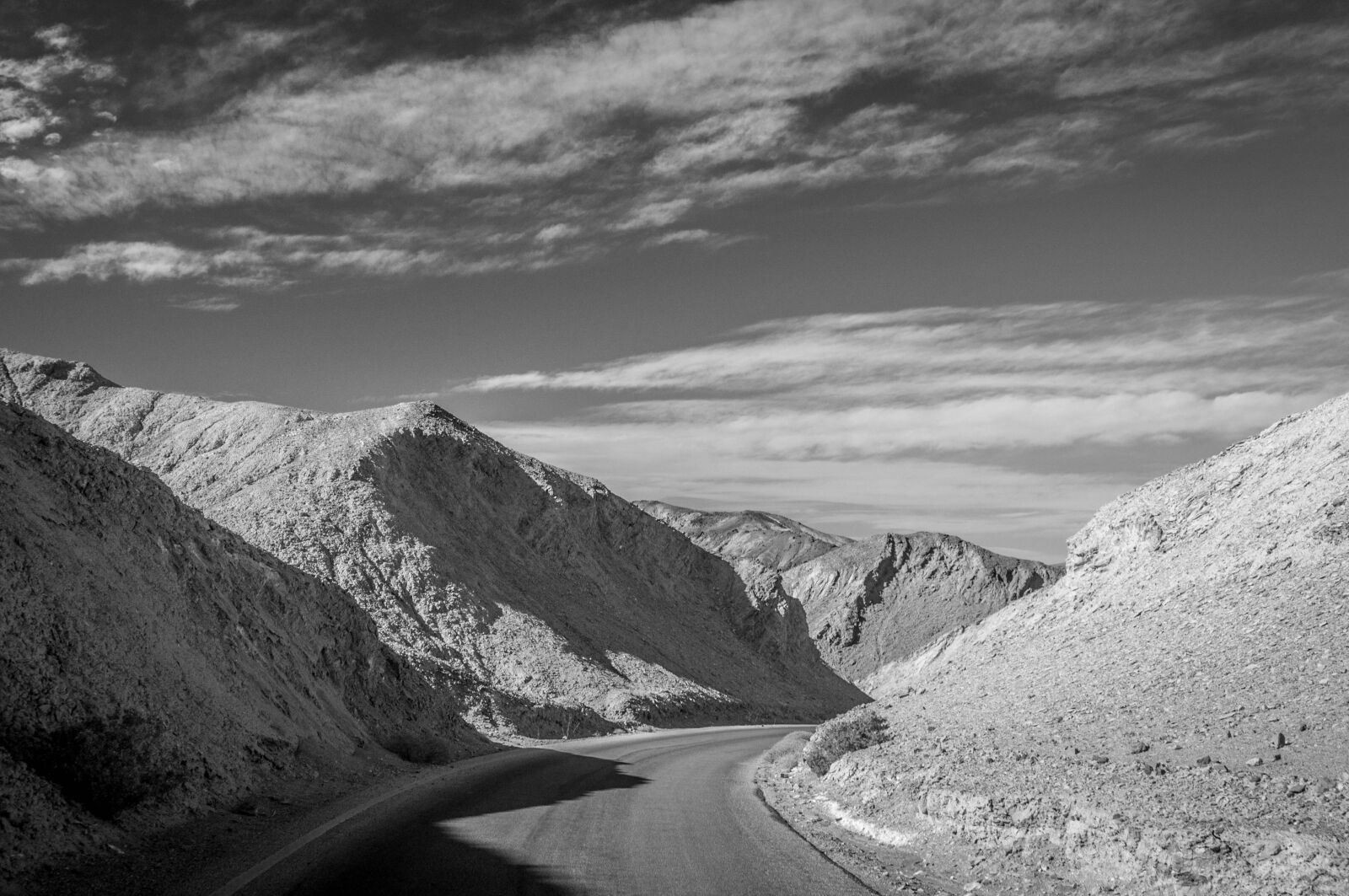 Nikon D90 sample photo. Road, sky, death valley photography