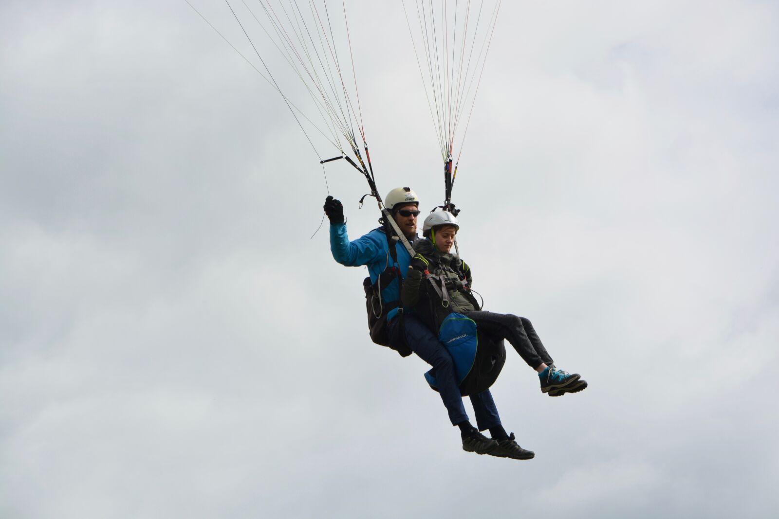 Nikon D5200 sample photo. Paragliding bi-place, paragliding, two photography
