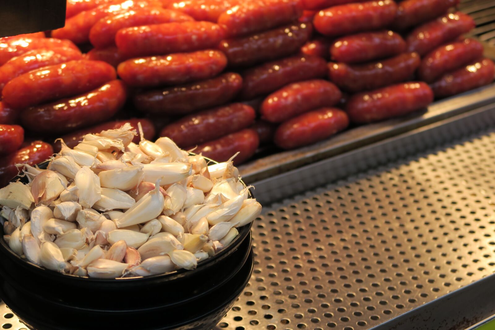 Canon PowerShot G7 X sample photo. Food, garlic, sausage photography