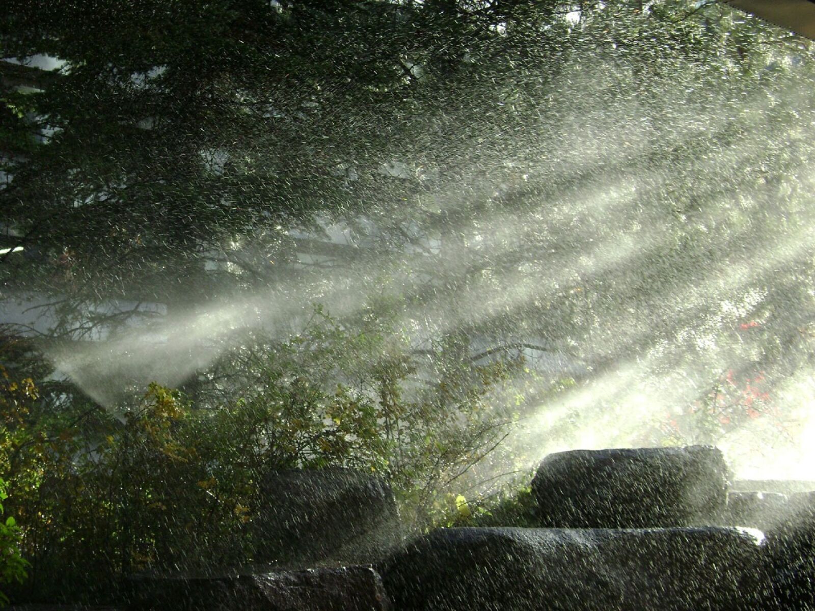 Sony DSC-S650 sample photo. Rain, spray, water photography