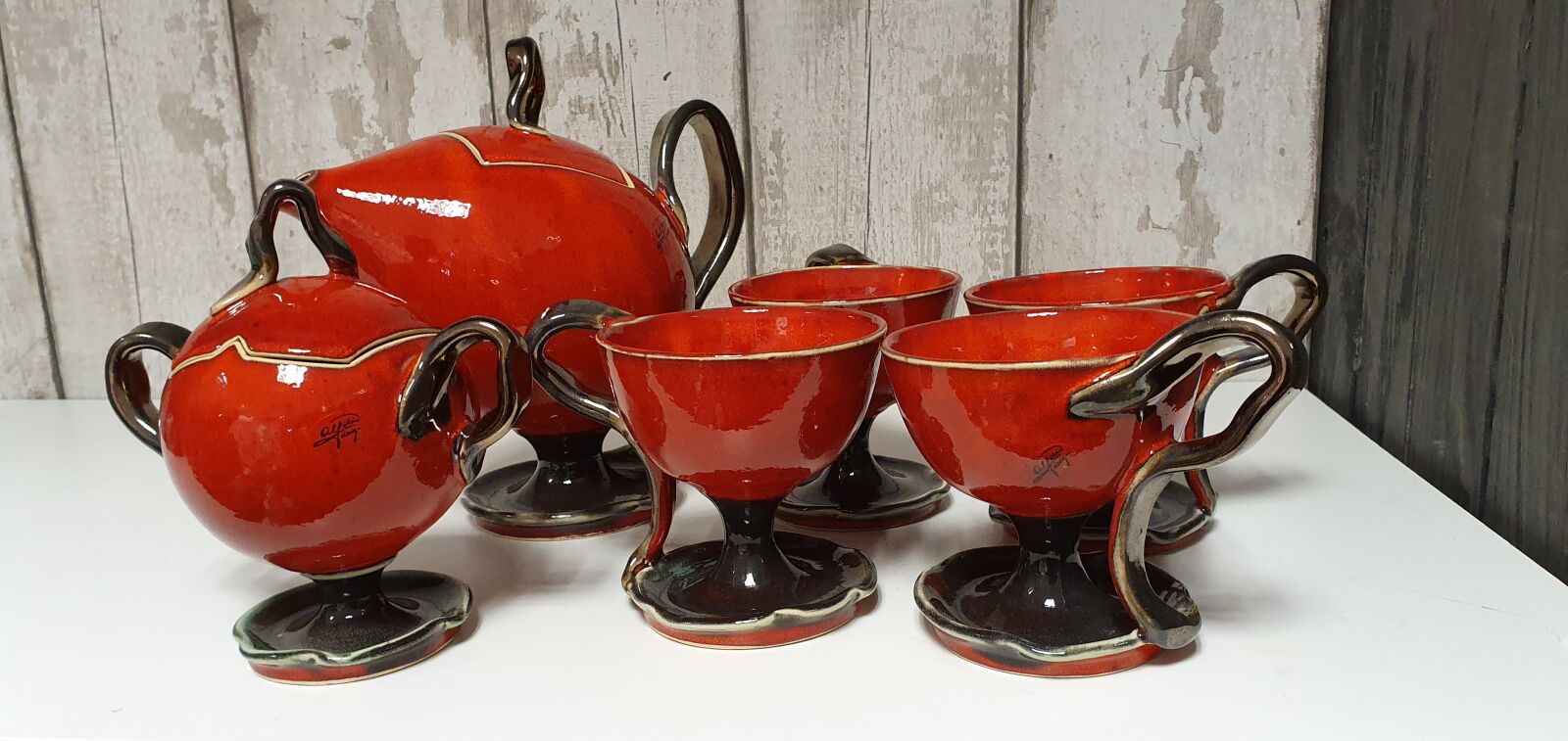 Samsung Galaxy S10 sample photo. Teapot set, vintage, teacup photography