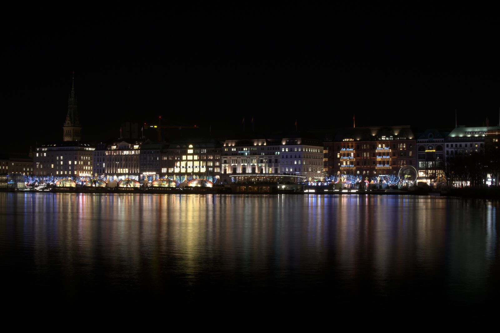 Nikon D3300 sample photo. Hamburg, night, christmas market photography