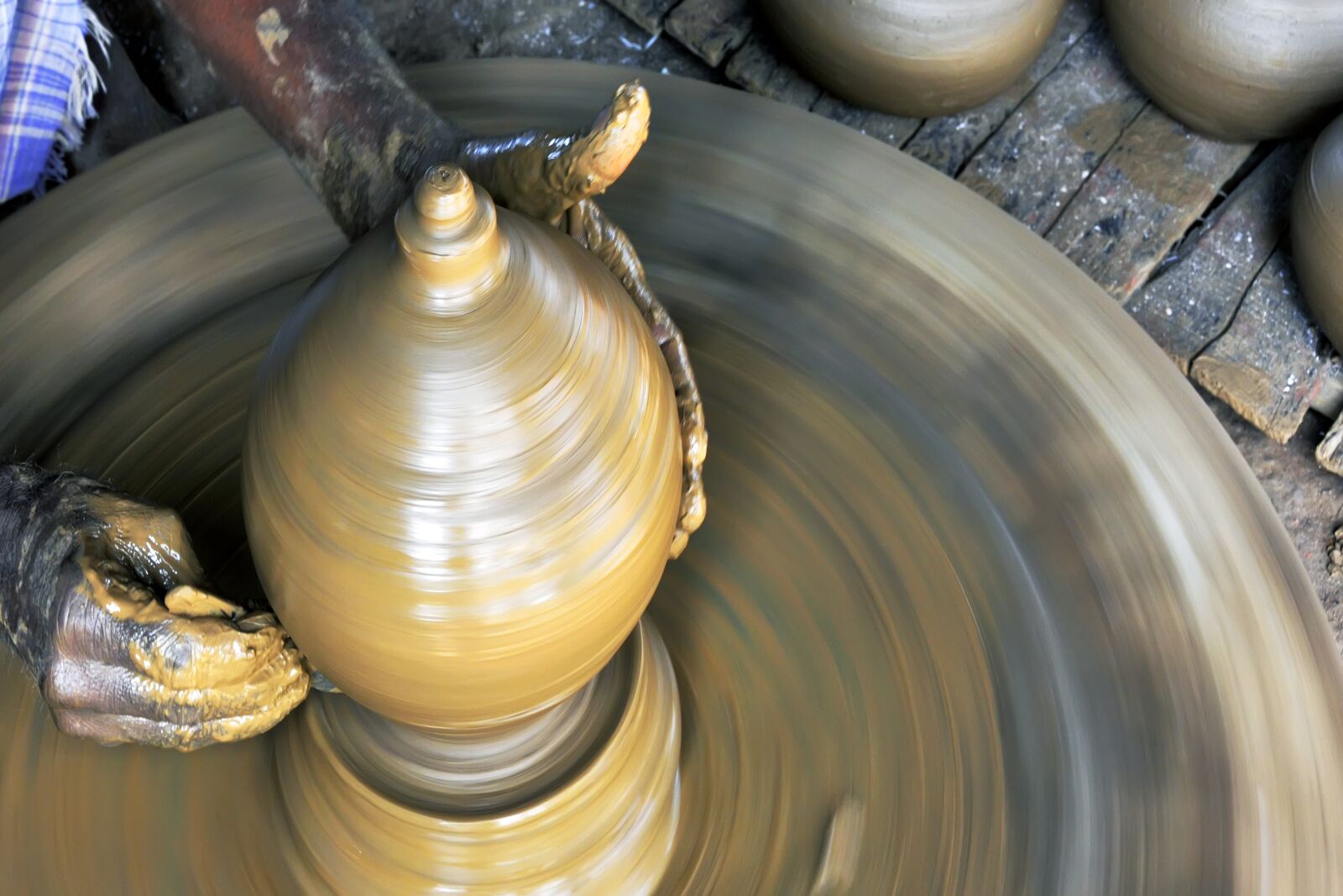 Nikon D300S sample photo. Potter, clay potter, clay photography