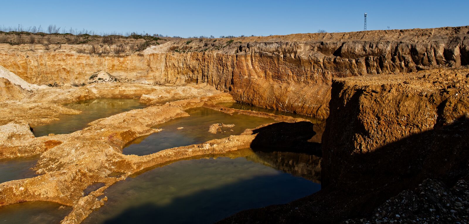 Nikon D5500 sample photo. Bagger hole, gravel removal photography