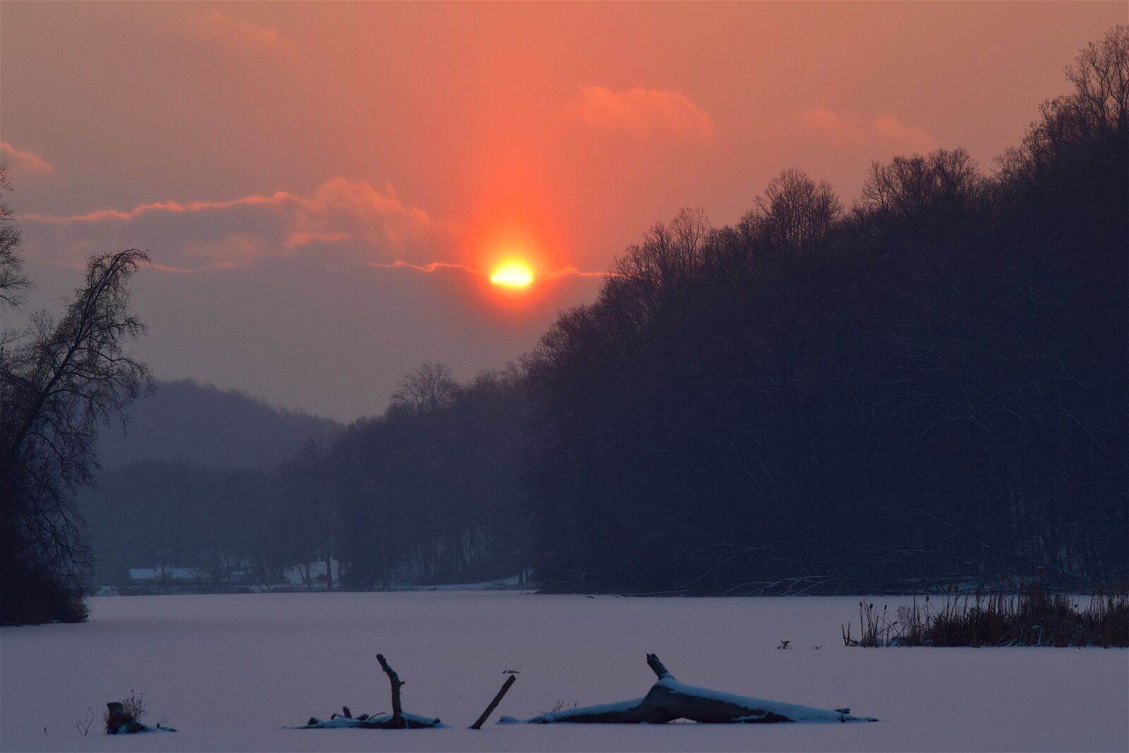 Nikon D3300 sample photo. Winter, sunset, sun photography