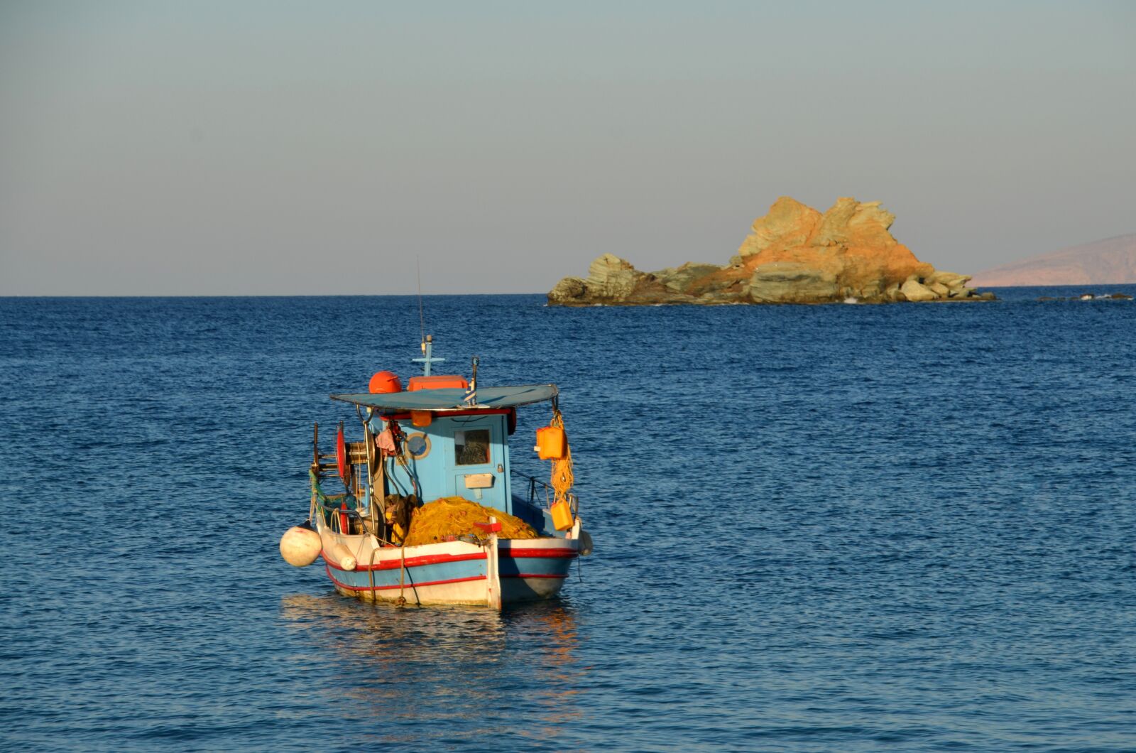 Nikon D5100 sample photo. Fisherman, sea, boat photography