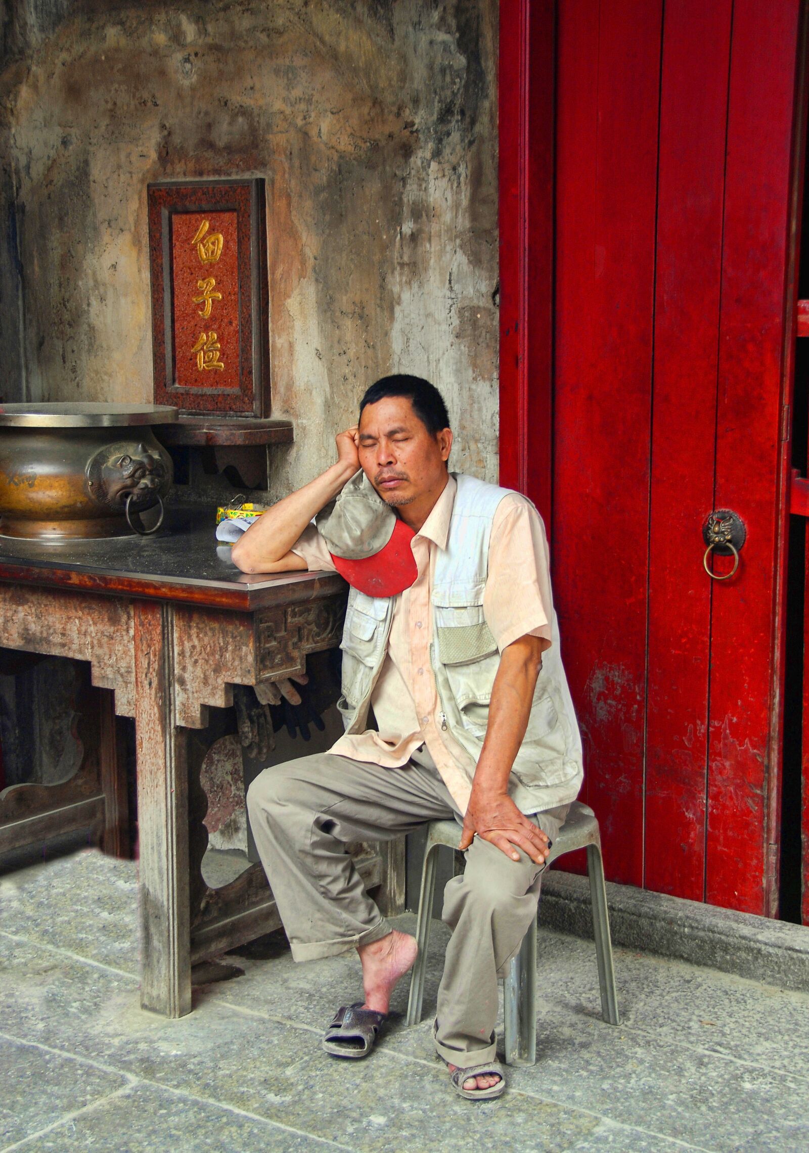 Nikon D200 sample photo. Guardian, resting, sleep photography