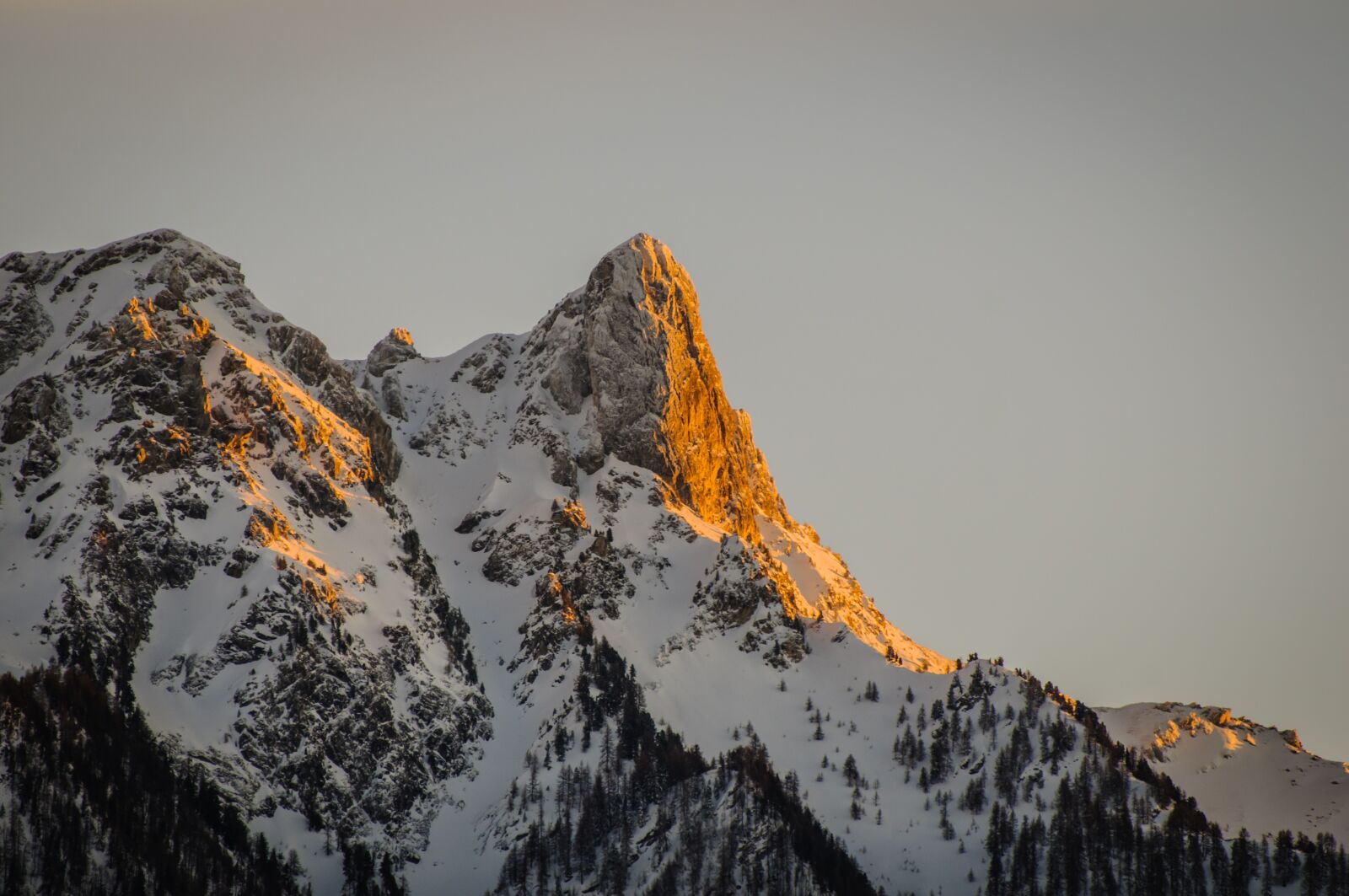 Nikon D300 sample photo. Winter, alps, sun photography
