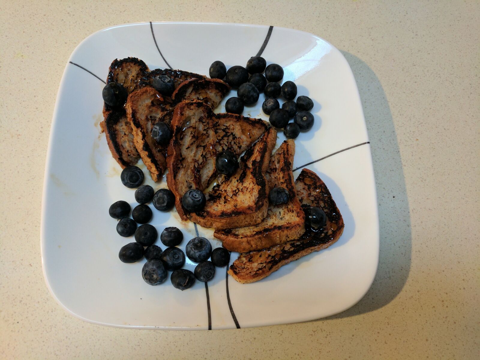 Google Pixel XL sample photo. French toast, blueberries, breakfast photography