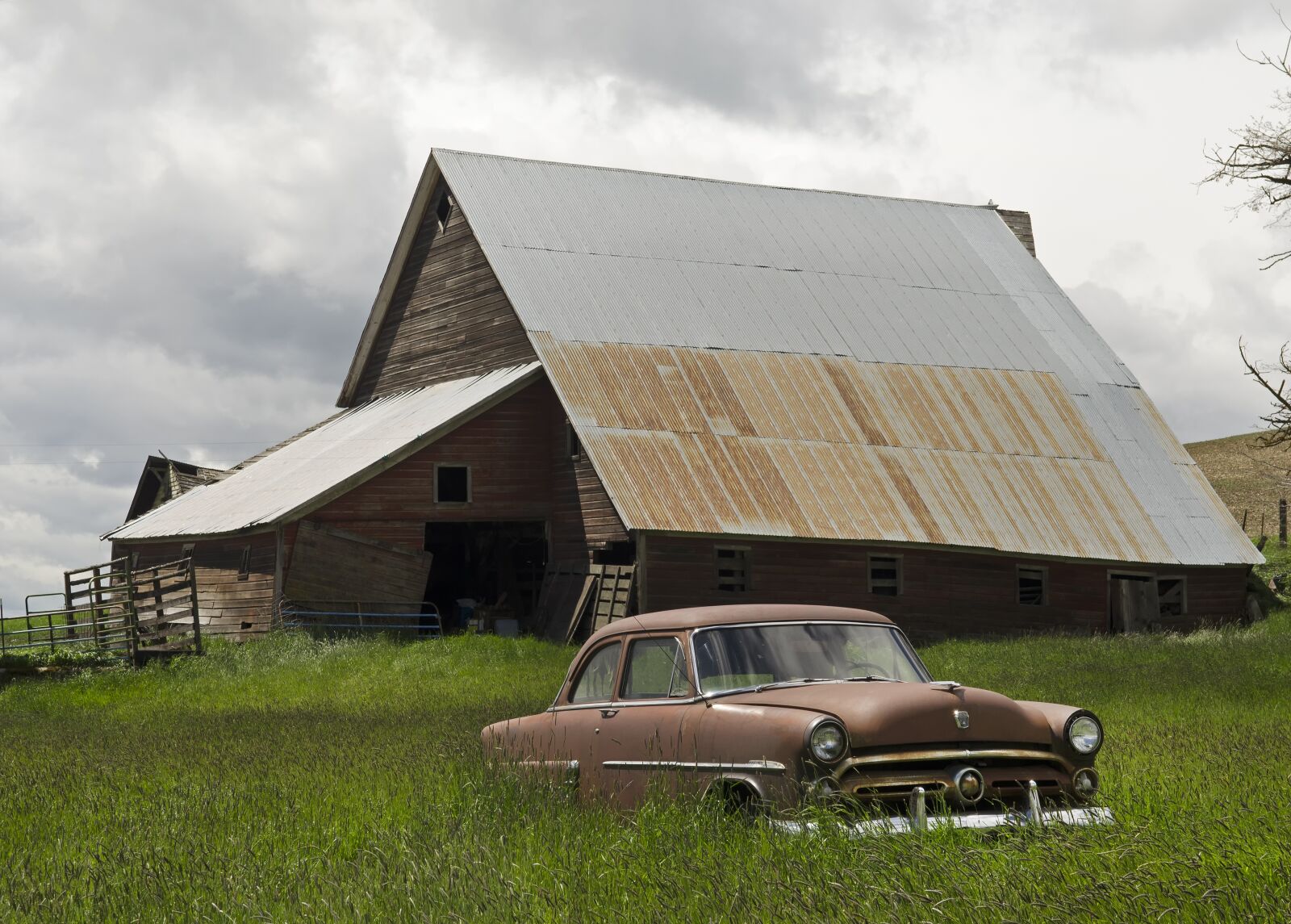 Nikon D5100 sample photo. Barn find, vintage, car photography