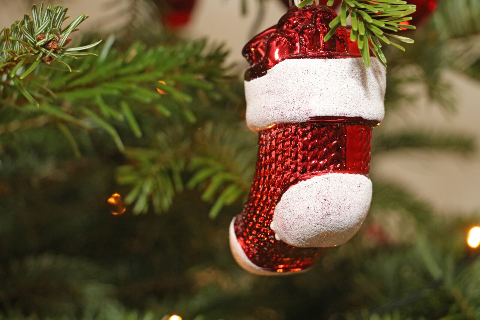 Canon EOS 750D (EOS Rebel T6i / EOS Kiss X8i) sample photo. Christmas, stocking, decoration photography